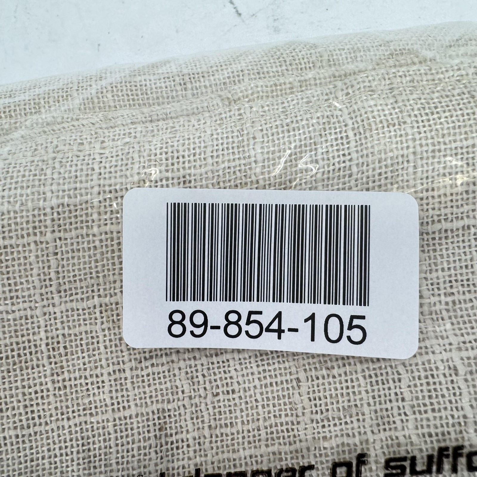 LAMIT Beige Linen Curtain Panel Neutral Textured Modern Home Decor 52W x 84L