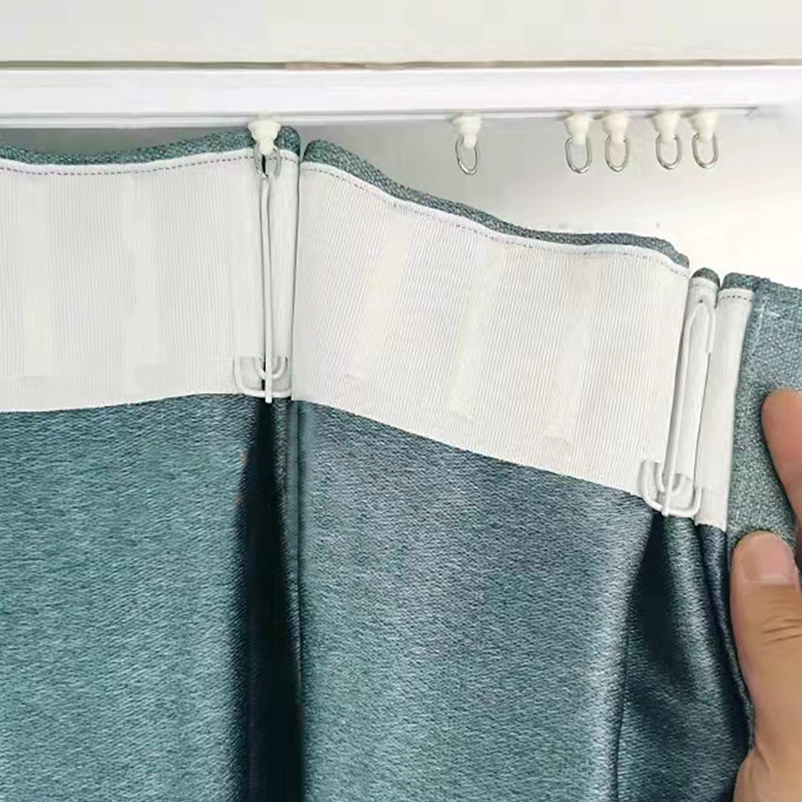 Pleat Tape for Curtain Heading Vintage Style 20 Yard with 40 Pcs Stainless St…