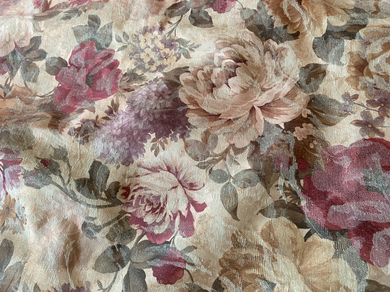 Pair Custom Floral Drapes (3 Pair Available) Lined Croscill Cotswold(?) 21 x 88