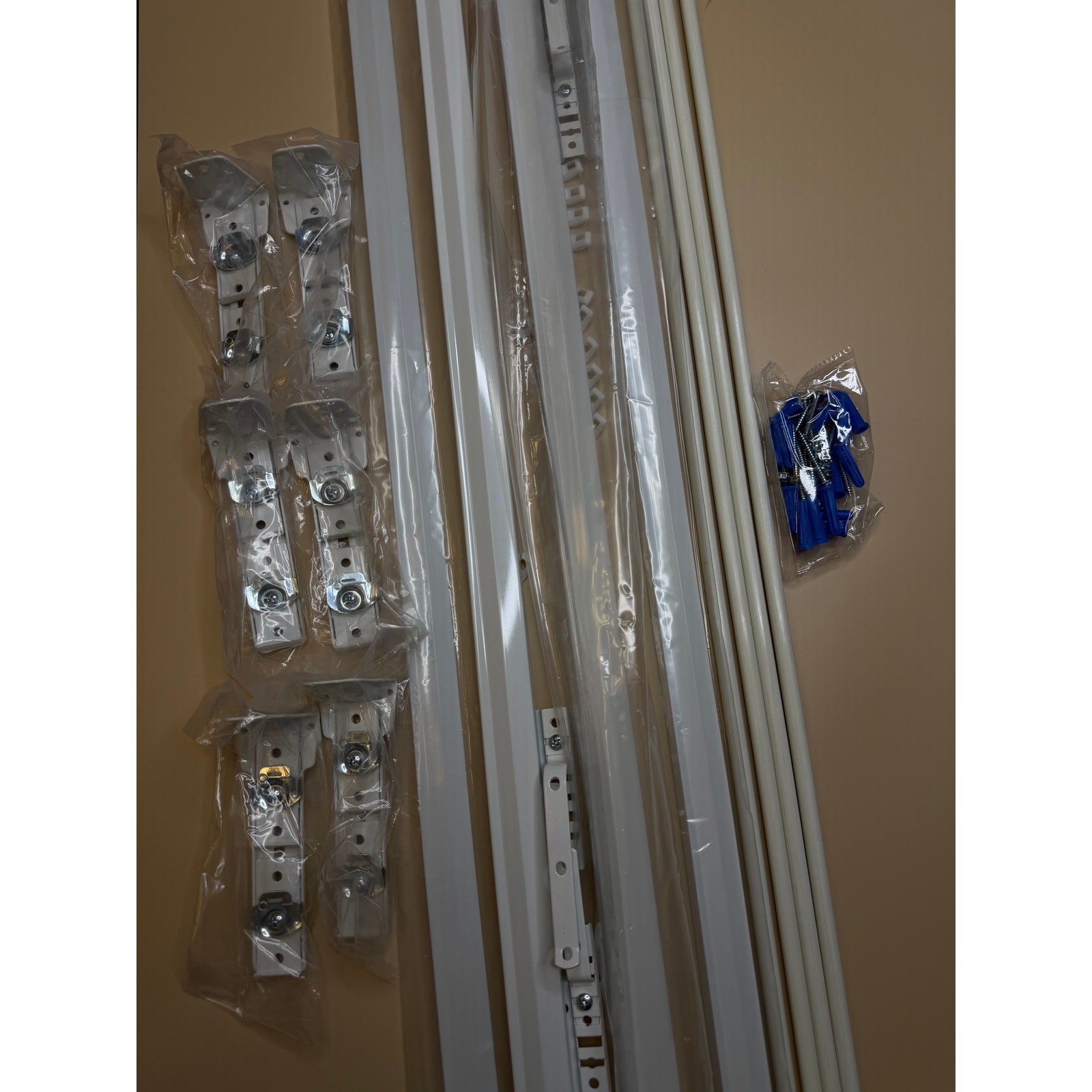Rod Desyne Baton Draw Double Traverse Rod 120 to 170 in White