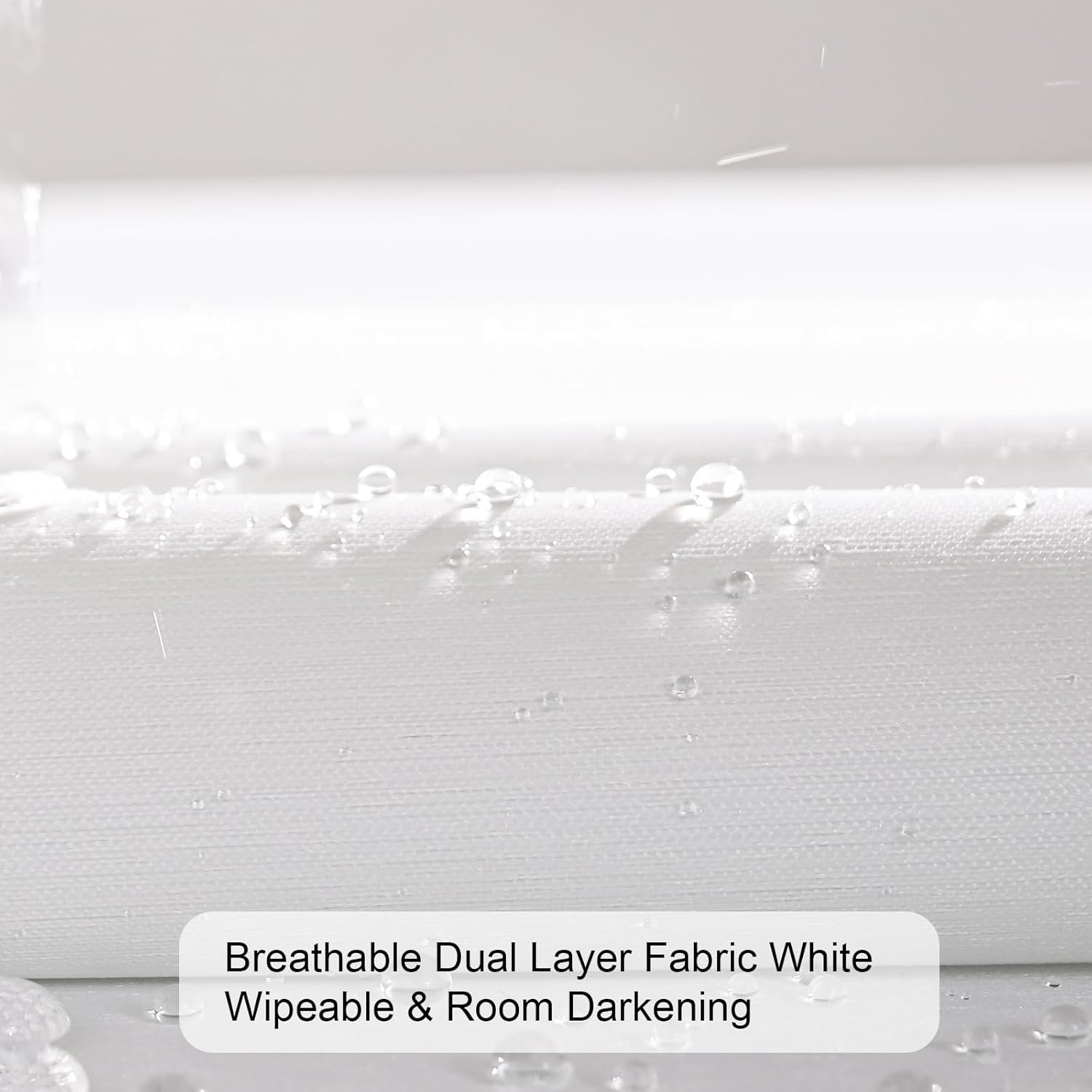 Cordless Zebra Blinds for Windows (46″ W x 72″ H, White) with Upgraded Cassette