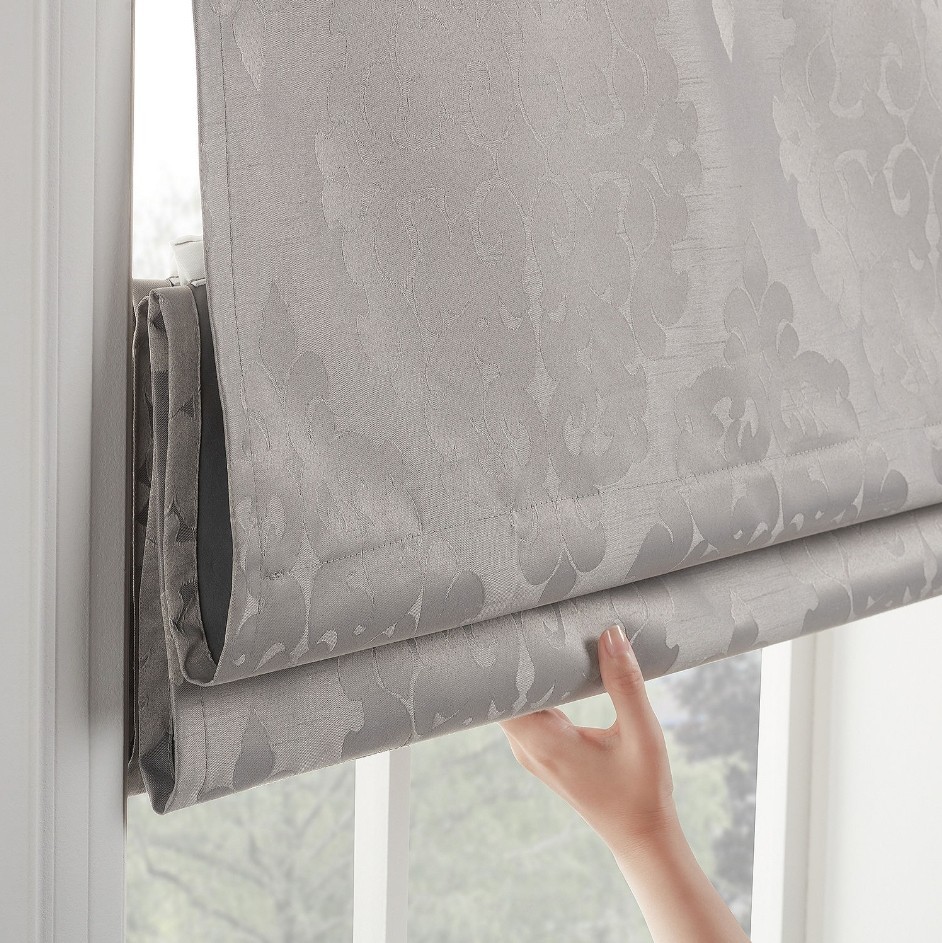 Carlton Energy Saving Cordless Blackout Roman Shade – Multiple Sizes and Colors