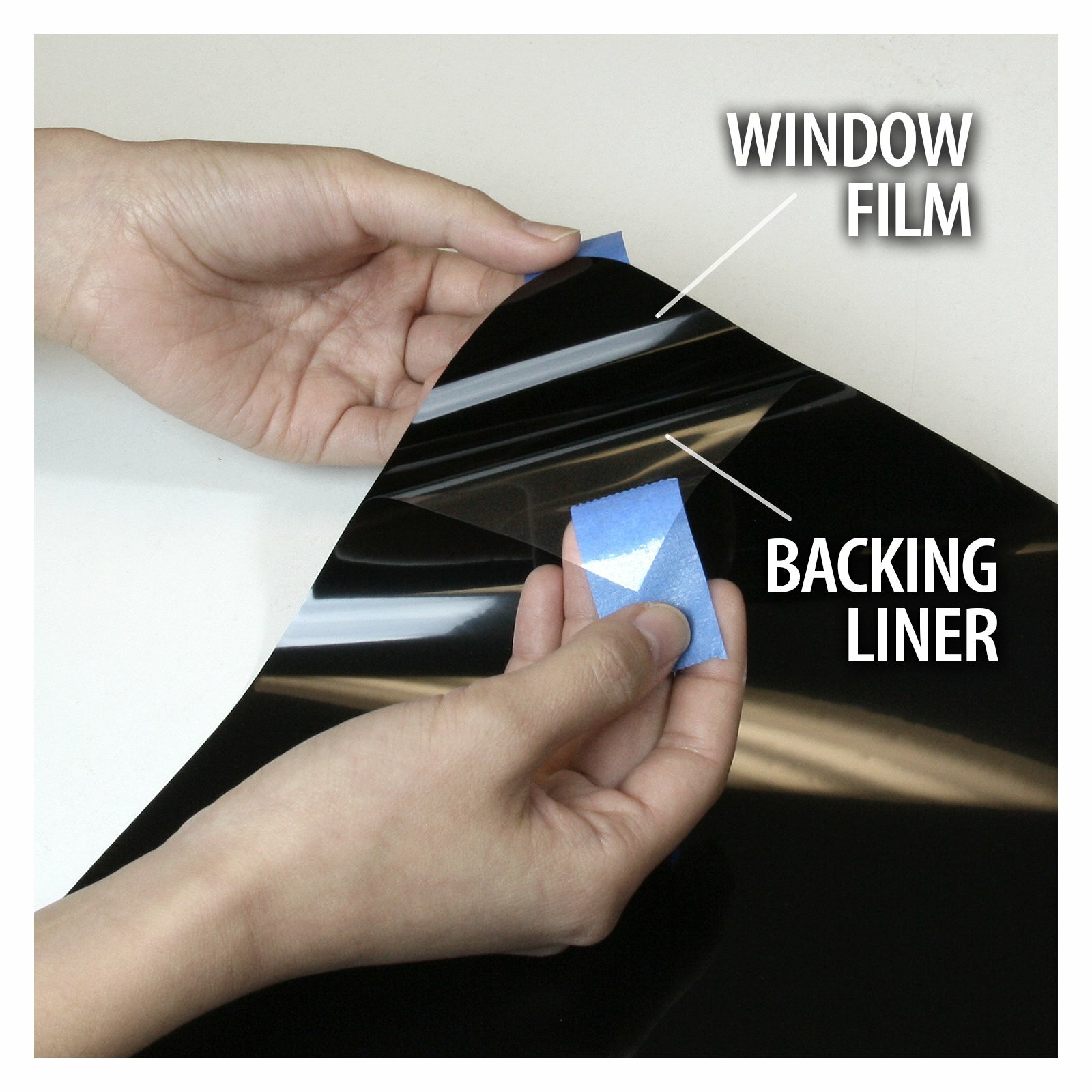 BDF S8MB05 Window Film Security and Daytime Privacy 8 Mil Black 5 (Very Dark)
