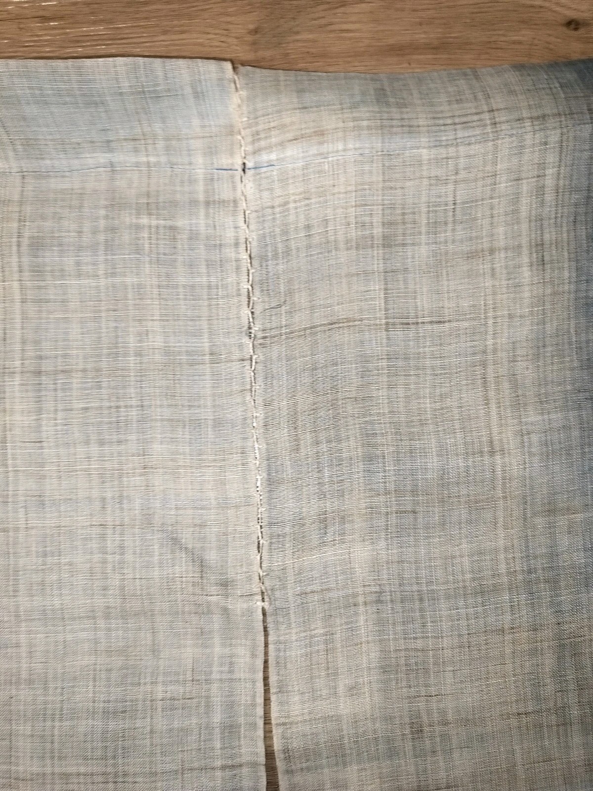 Kyoto Noren Curtain Japanese Indigo Dyed Linen Hemp Ombre Slate Blue W/Box 48×34