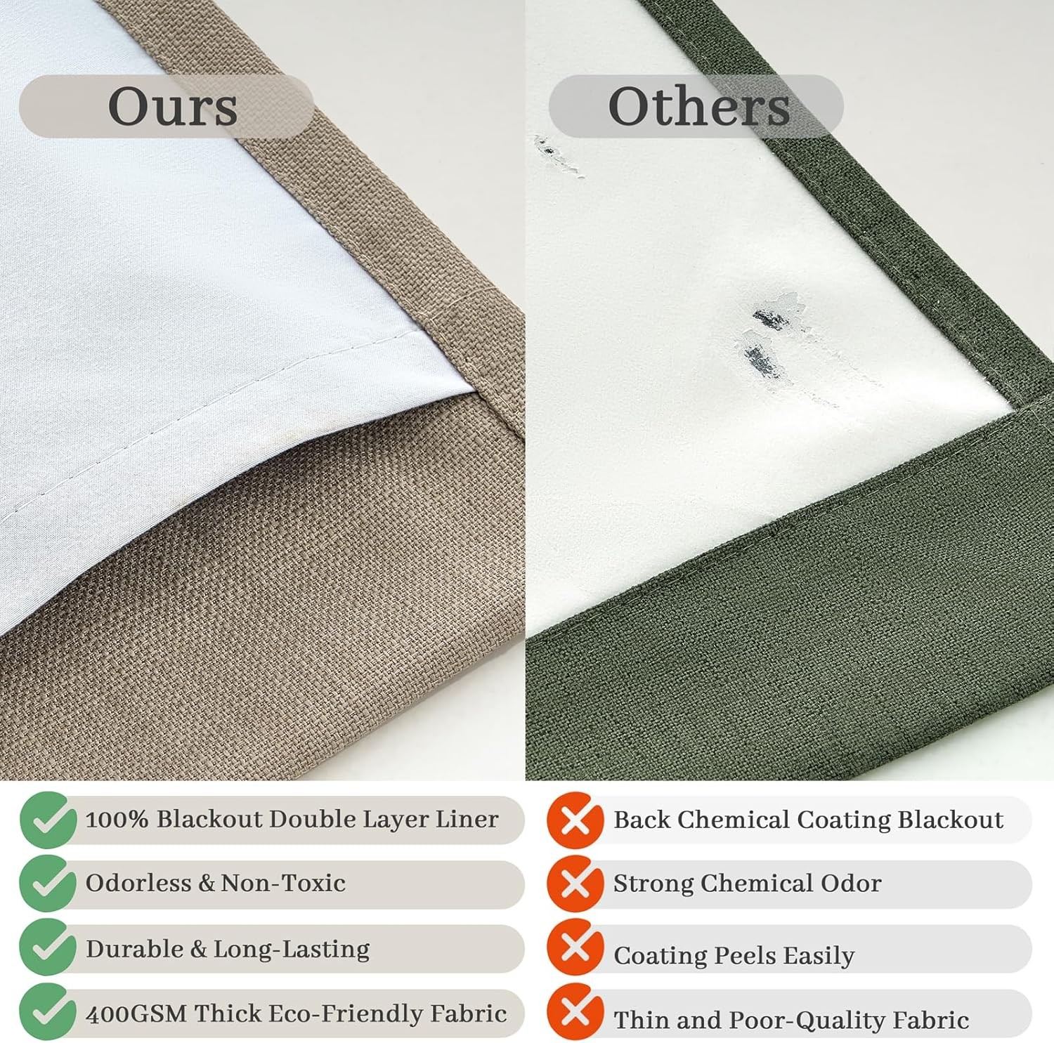 70 Inch Extra Wide Memory Trained Pinch Pleated Blackout Living Room Curtains