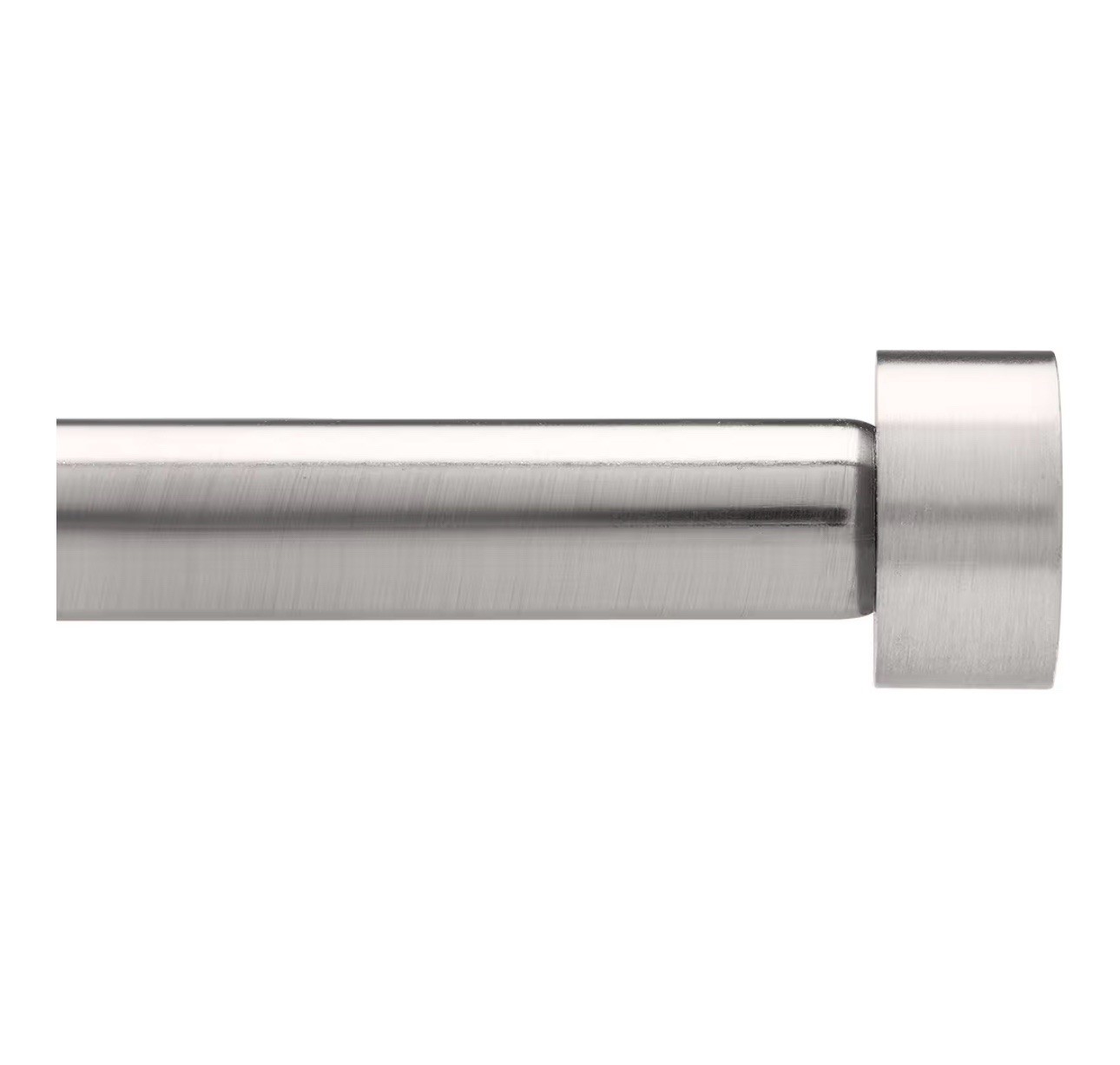 Umbra Cappa Adjustable Curtain Rod 72-144 in Brushed Nickel 0.75 Modern