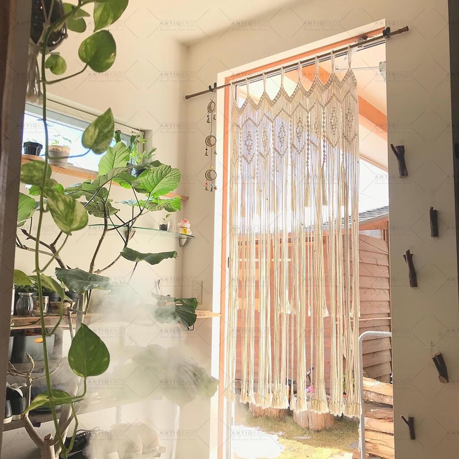 Macrame Door Curtain | large Wedding Backdrop | Large Tapestry | Window curtain