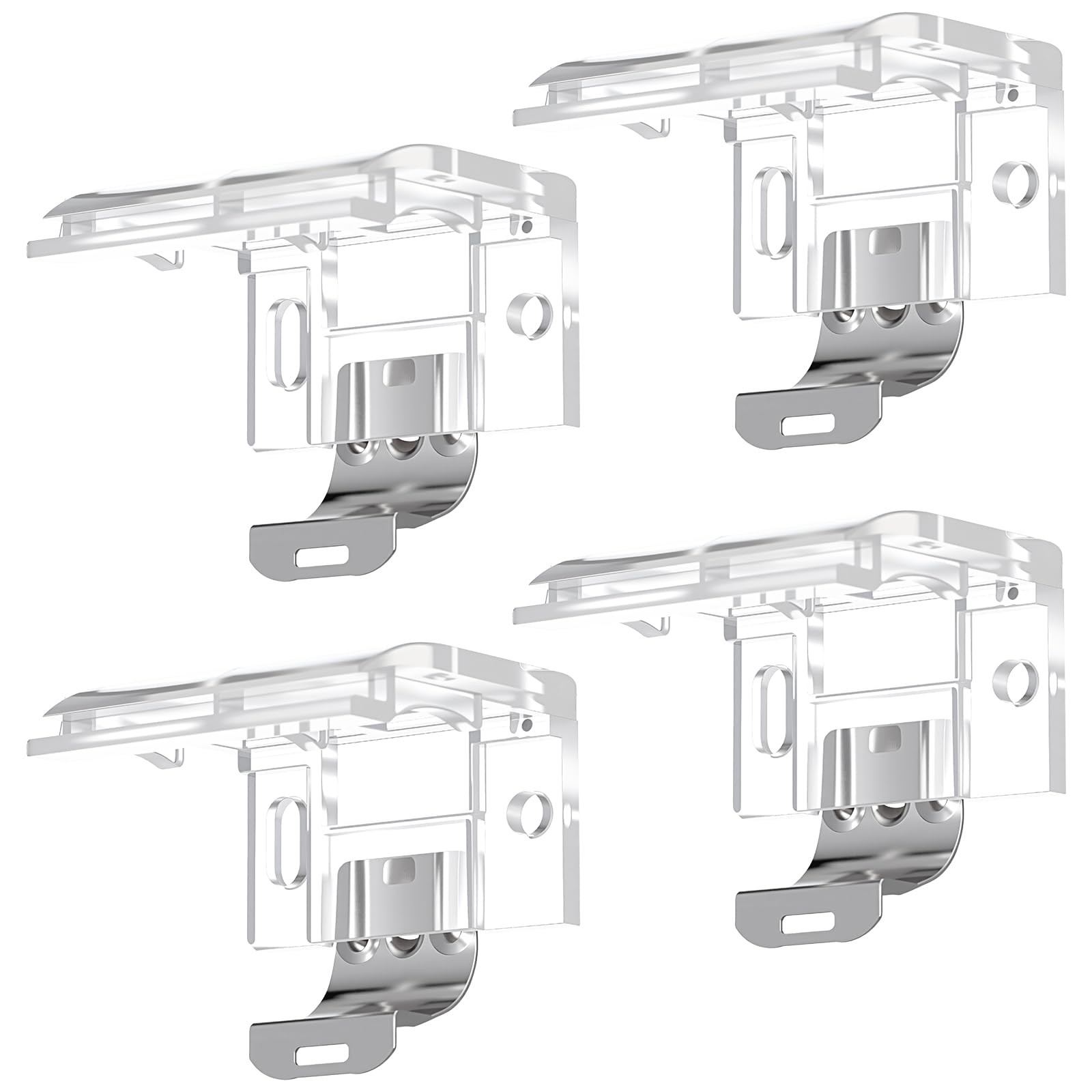 4 Pack Mounting Bracket with Metal Clip, Cordless Shade Bracket Mini Blind Br…