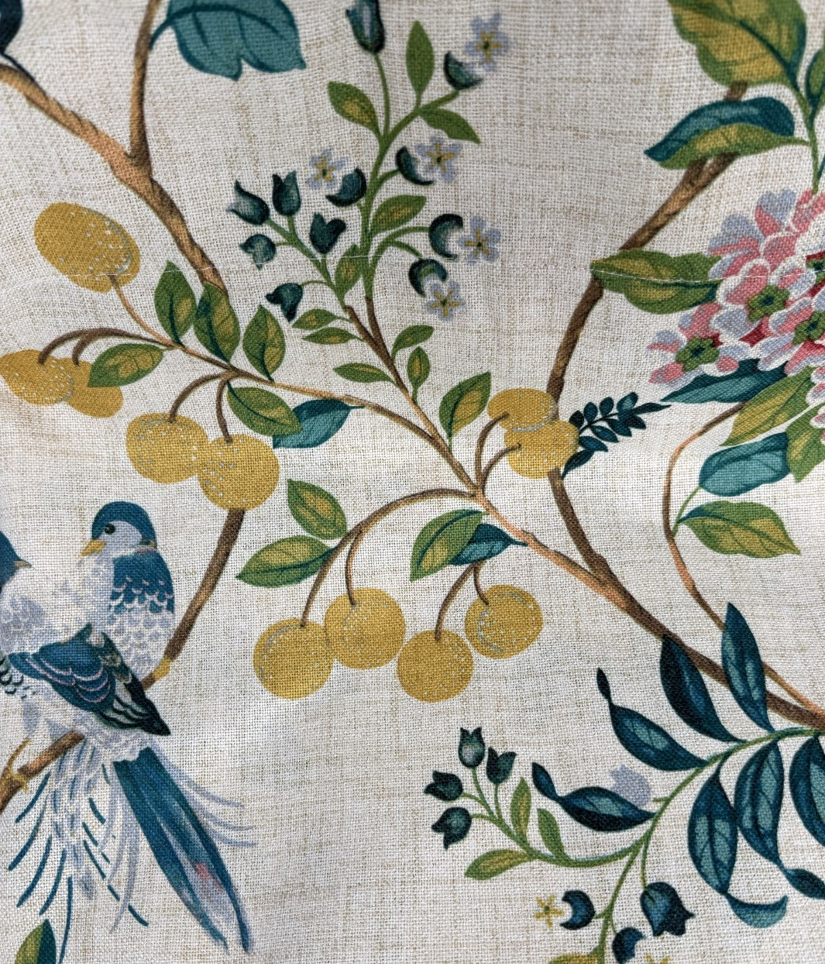 New Anatara Floral Birds Curtains Drapes Panels 37″ x 84″ Set of 4