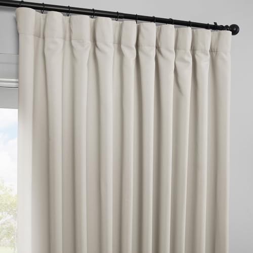 Polyester Extra Wide Room Darkening 100″W x 96″L (Pack of 1) Alabaster Beige
