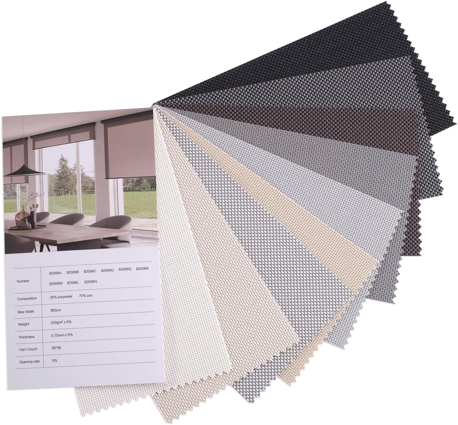 Zshine Motorized Blackout Window Blinds Customize Width (23-95 Inches) Remote