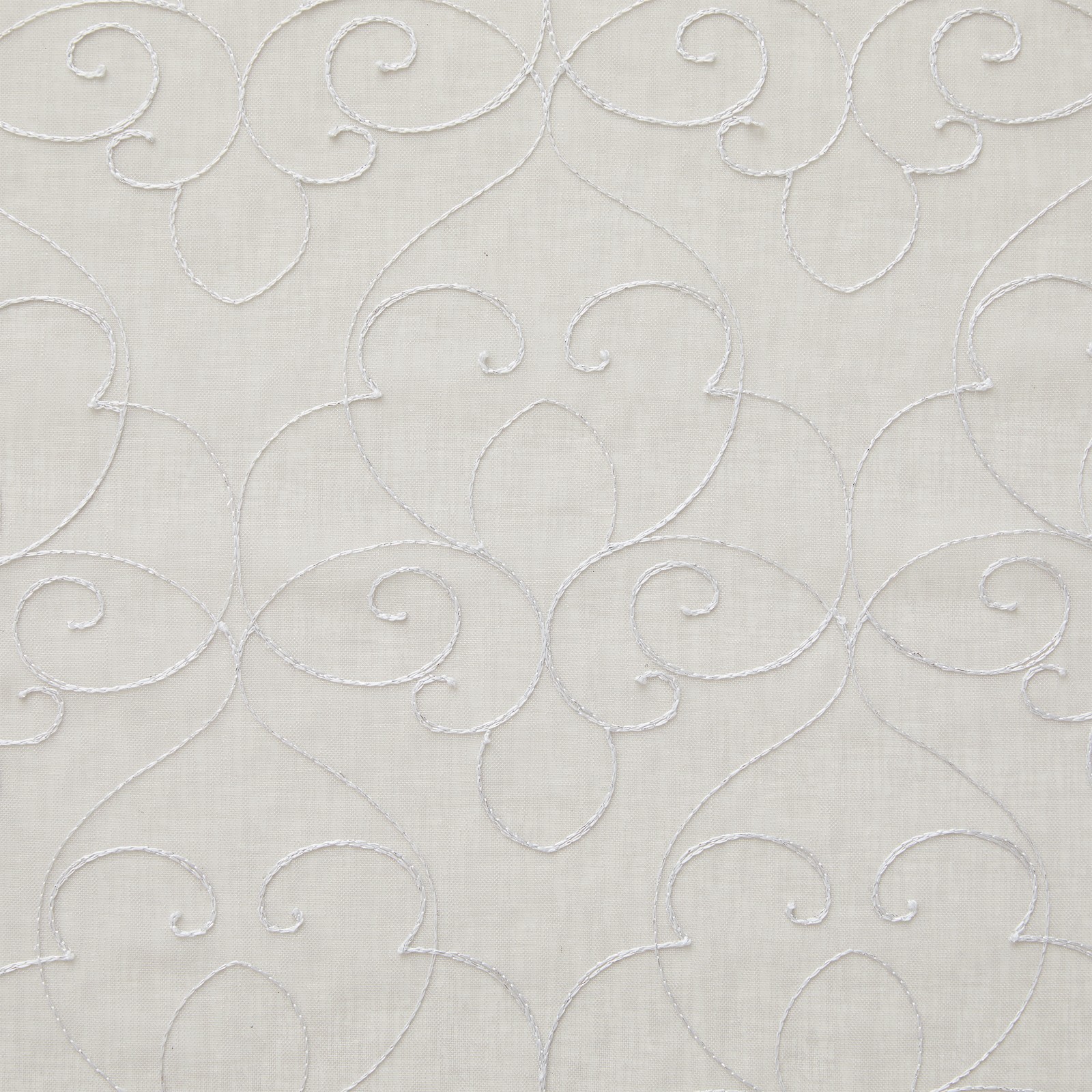 (3 pack) Modern Scroll Rod Pocket Sheer Curtains, Set of 4, Beige, 28″ W x 84″ L