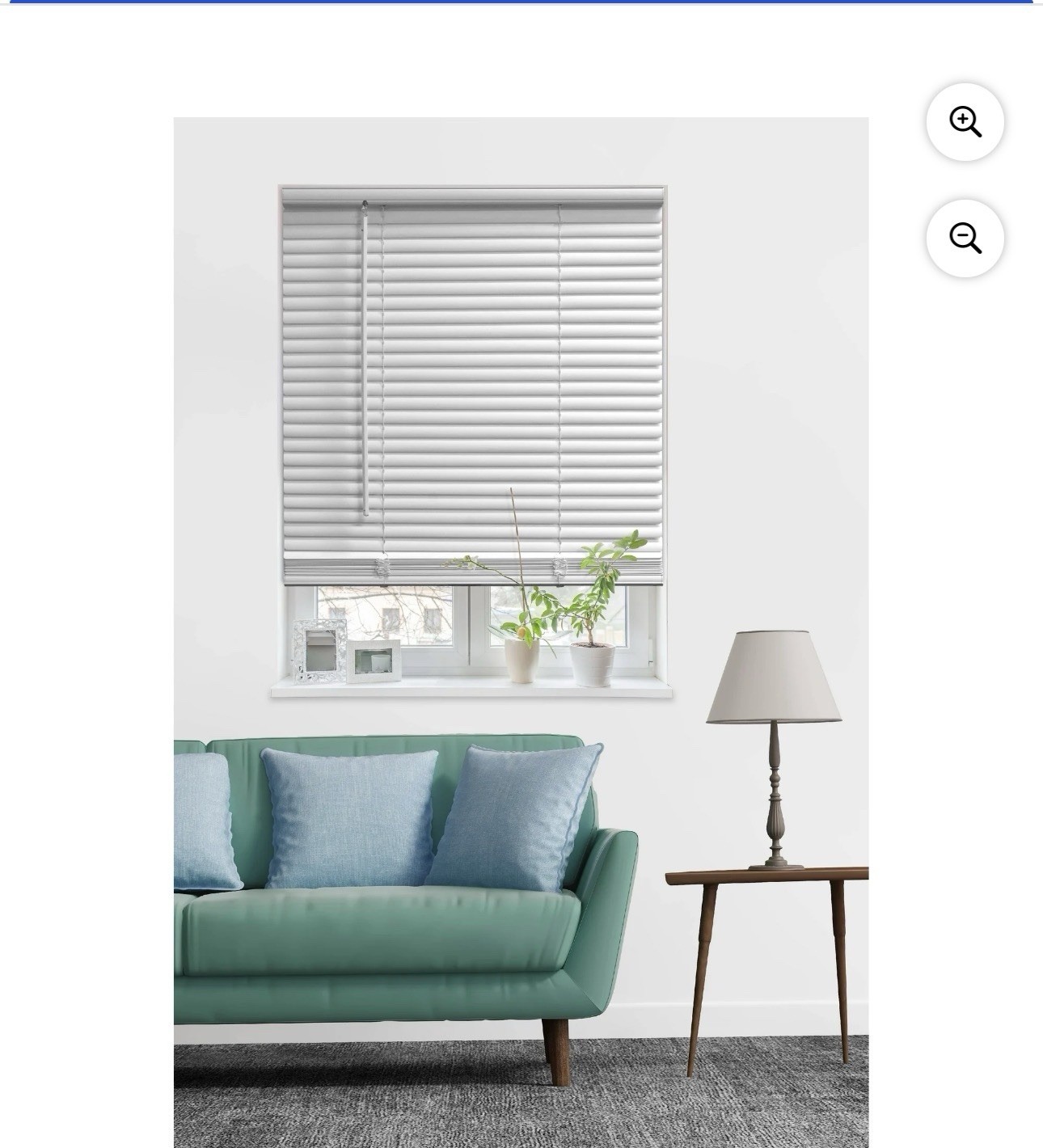 Mainstay Cordless 1″ Vinyl Room Darkening Blinds 35”W x 72” L – White