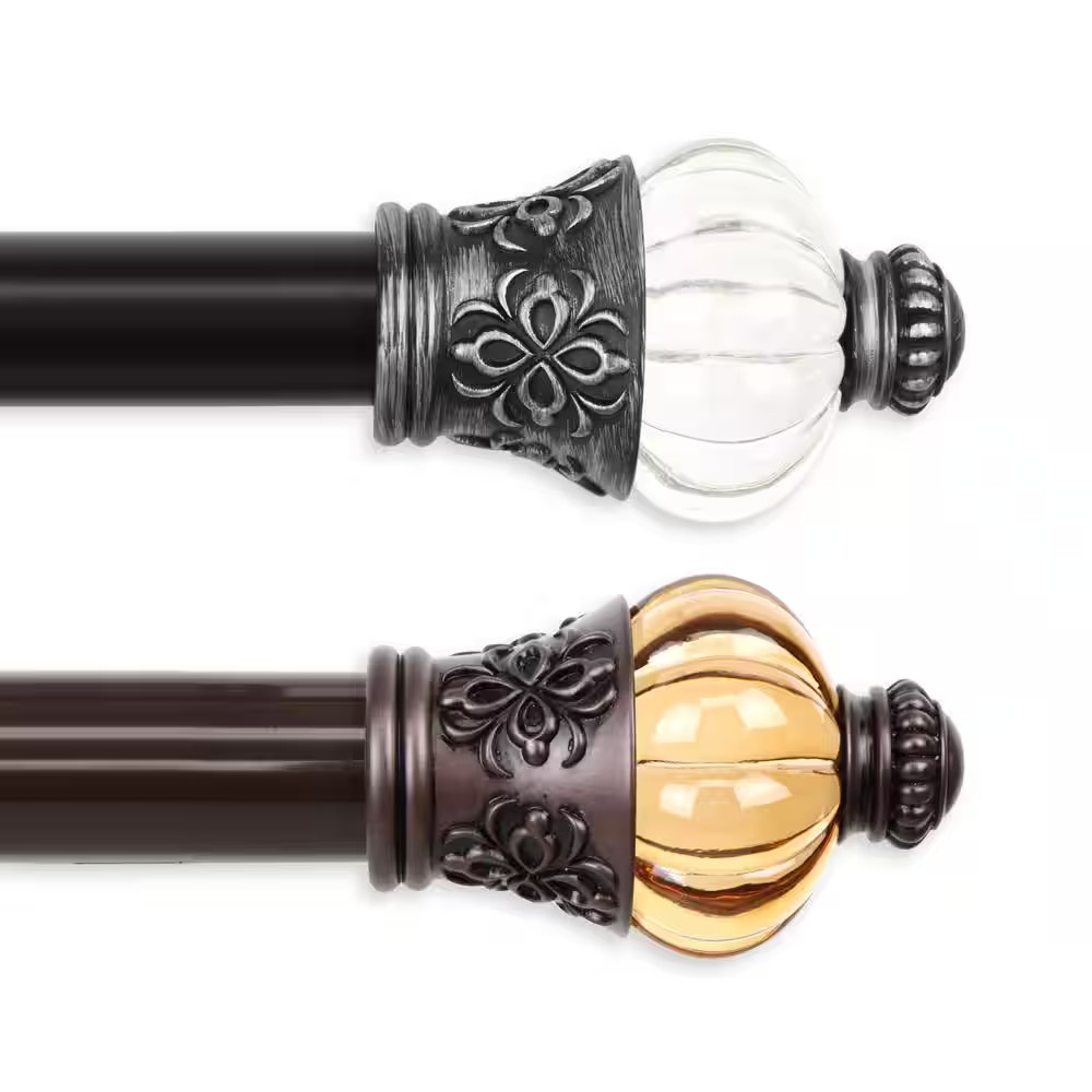 Royal 28 In. – 48 In. Curtain 1.5 In. Dia Single Rod in Cocoa