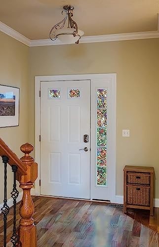 Privacy Window Film Self-Adhesive 17 by 78 Inch Vinyl Spring Chapel Tulia