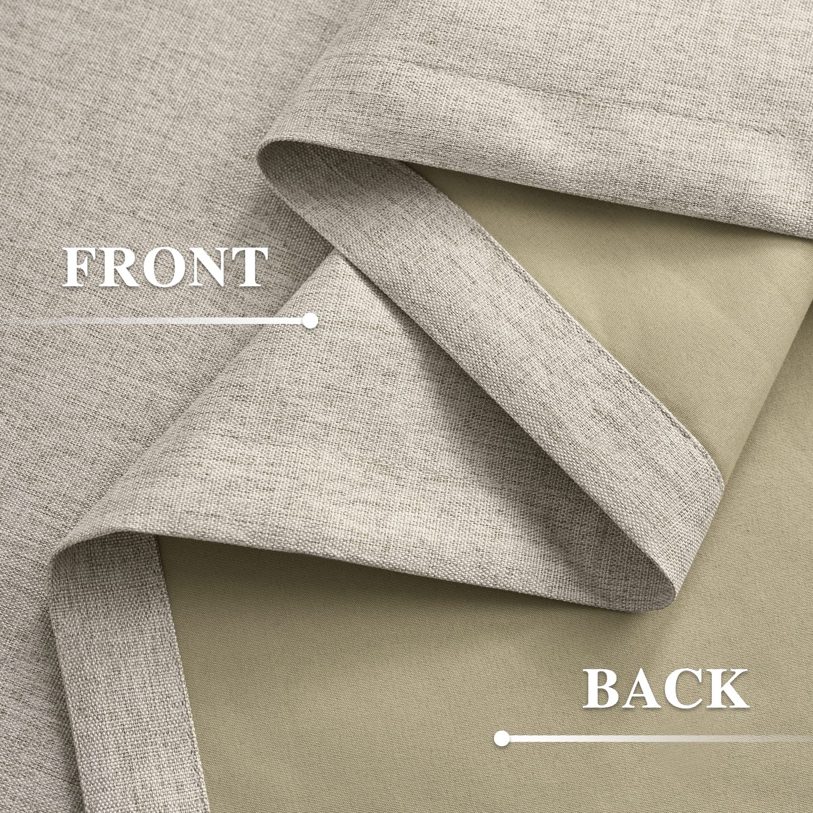 Beige 12ft Curtains Total Blackout Extra Long, 2 Story Curtains 144 Inches Lo…