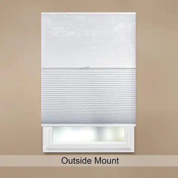 Snow Drift/Shadow White Cordless Day and Night Cellular Shade 30×50
