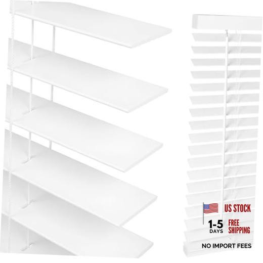 2″ Cordless Real Basswood Wood Blinds for Indoor Windows, 23″ 23″W x 48″H White