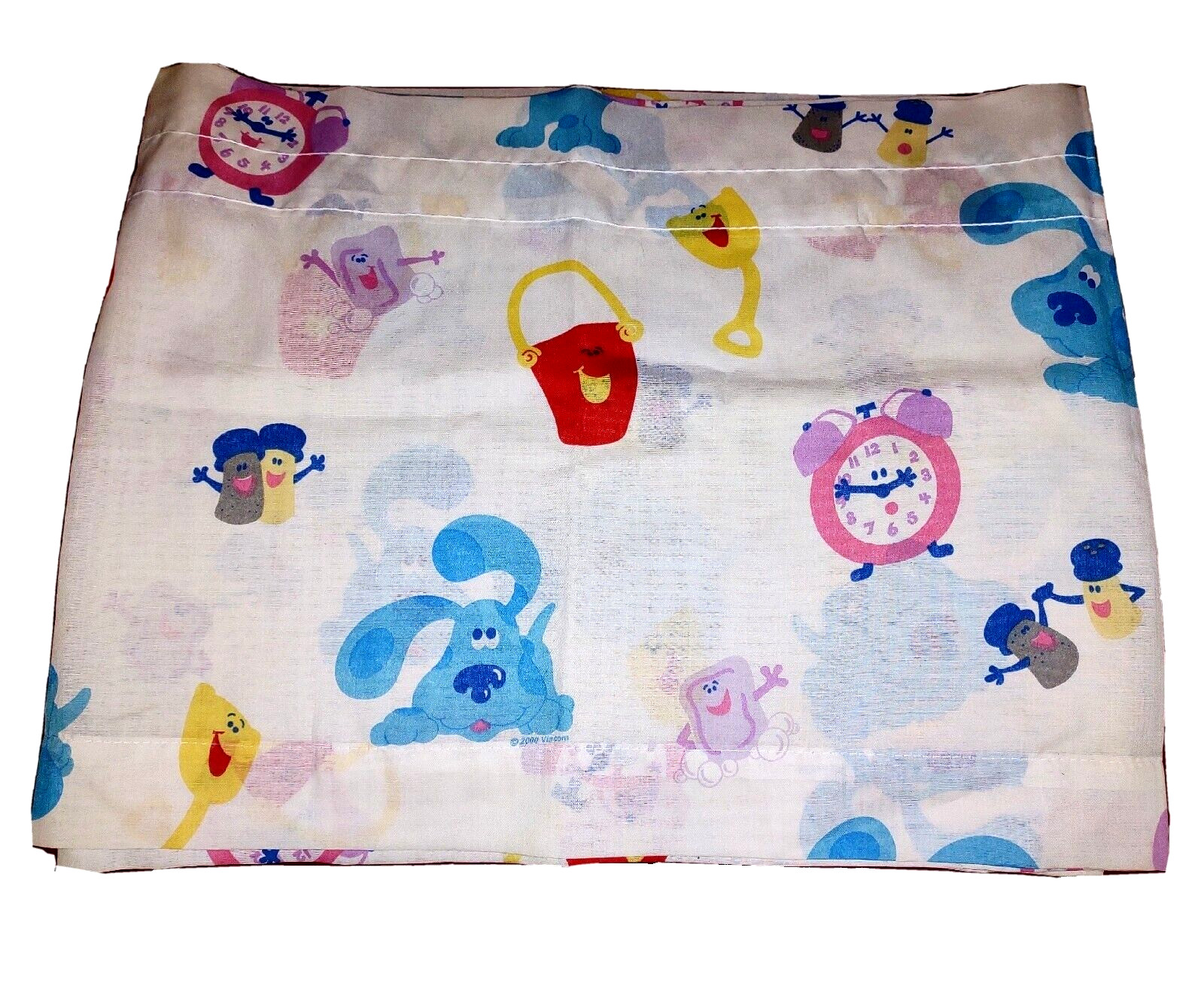 Vintage BLUES CLUES Window Valance 44in x 16in Cotton Polyester Dan River ONE