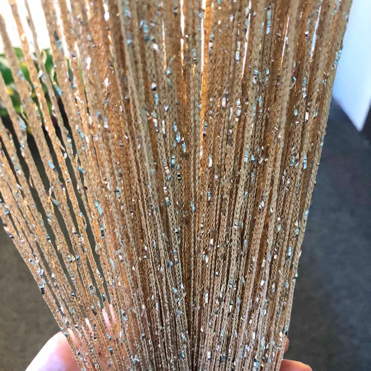 2 Pack Door Bead String Curtain Room Divider Decor Beaded Curtains for Doorway