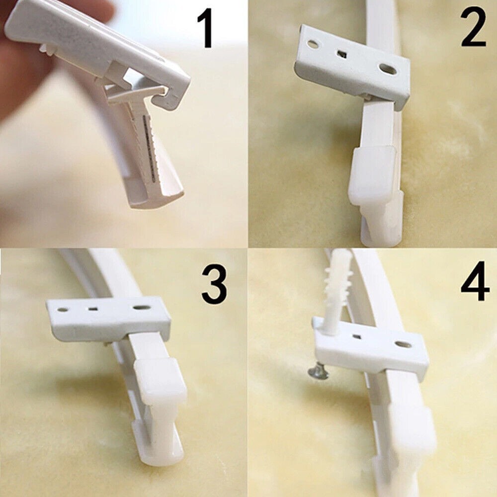 Flexible Ceiling Curtain Track Rail Window Rod Pole Mount System Home Curtain