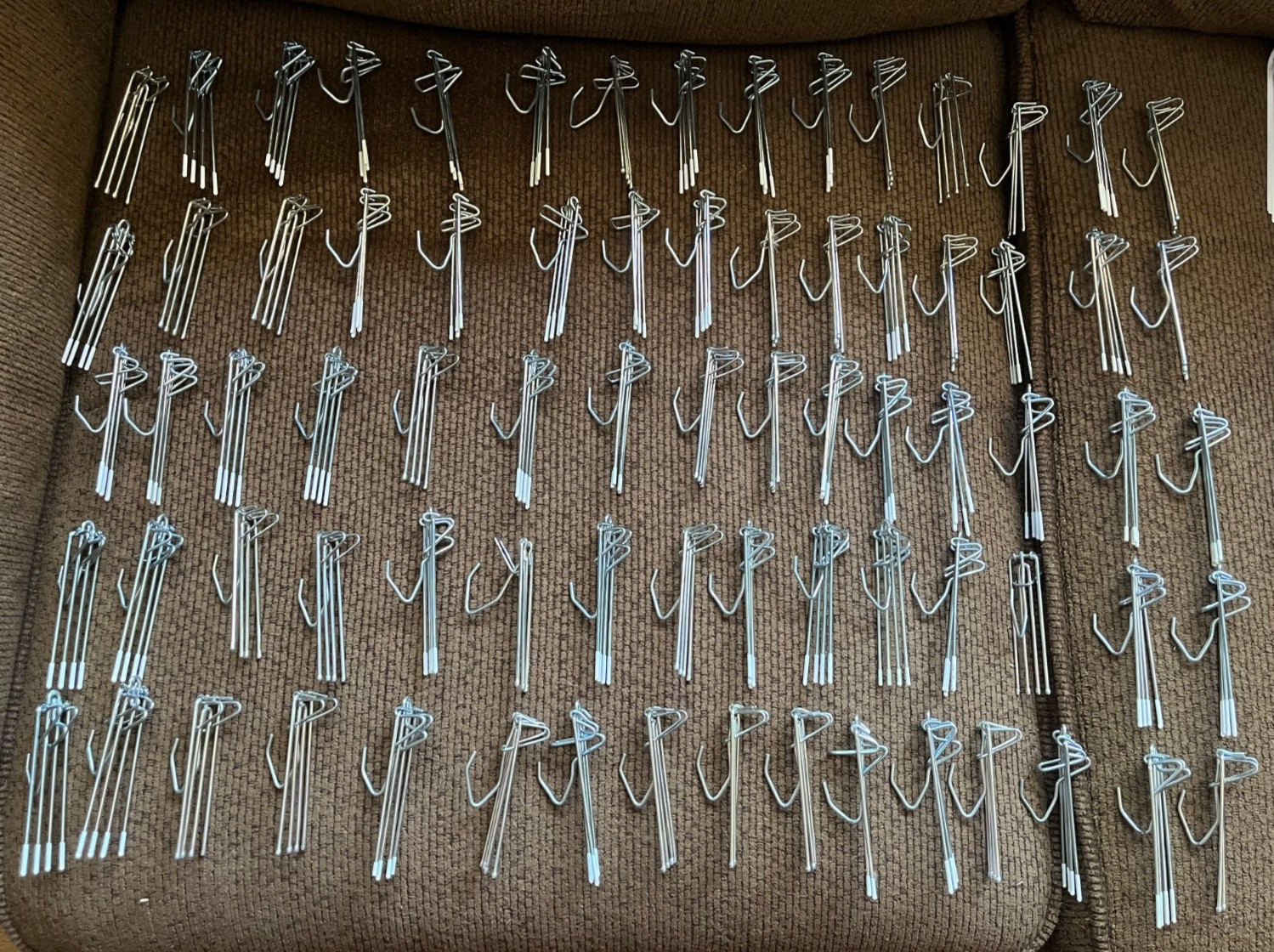 Lot of 76 Vintage 4 Prong Pleated Drapery Curtain Hooks 3″ – Used