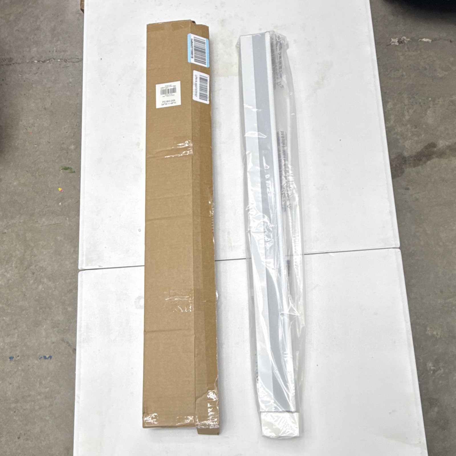 LazBlinds Cellular Blind Cordless Blackout White 34″W x 48″H FC-BO-209