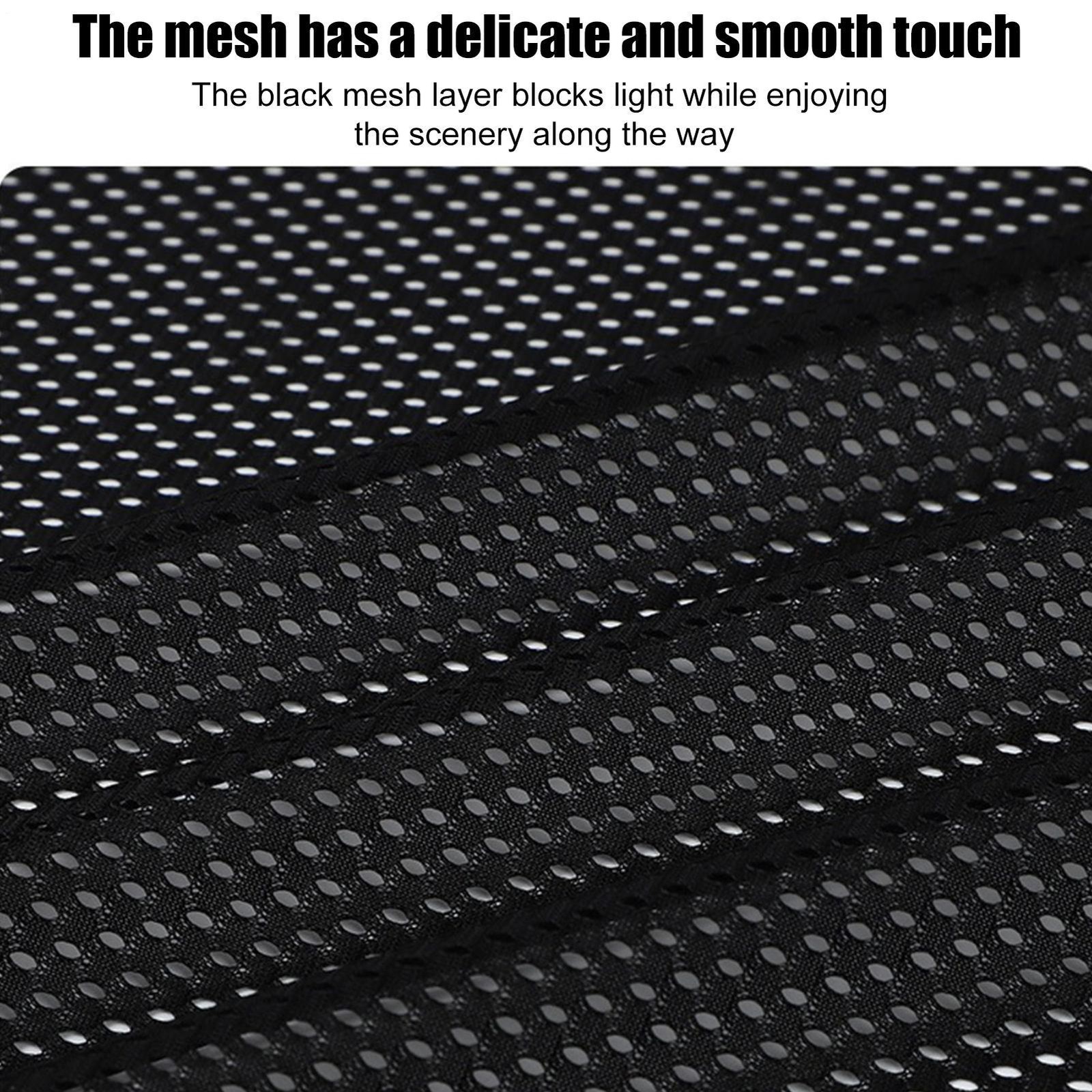Car Door Sunshade Privacy Protection Breathable Mesh Shield UV Protection