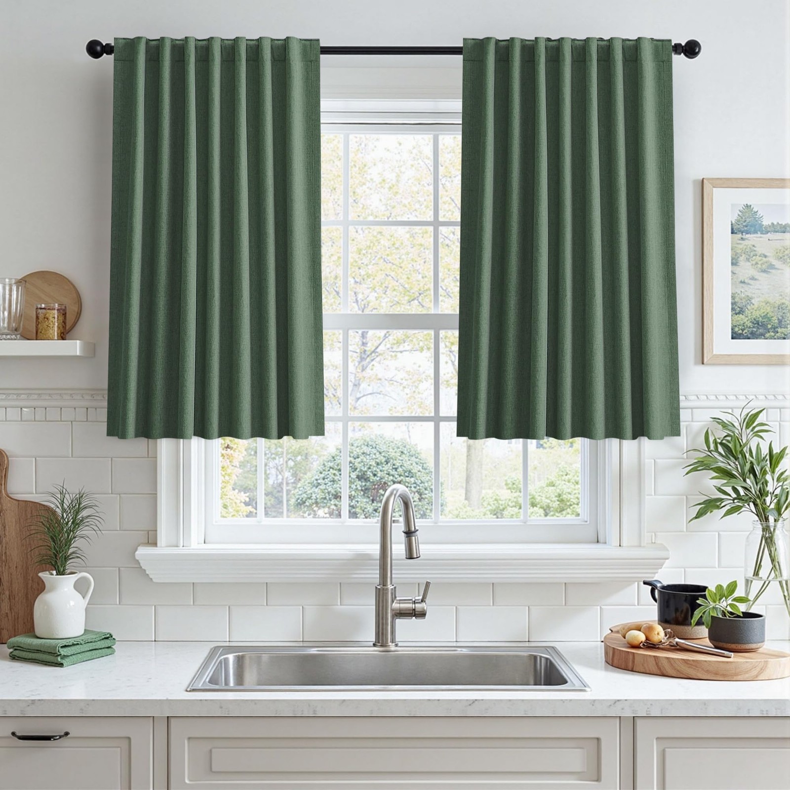 UHITECH Short Blackout Curtains for Bedroom 36 Inch Long Small Window Panels …