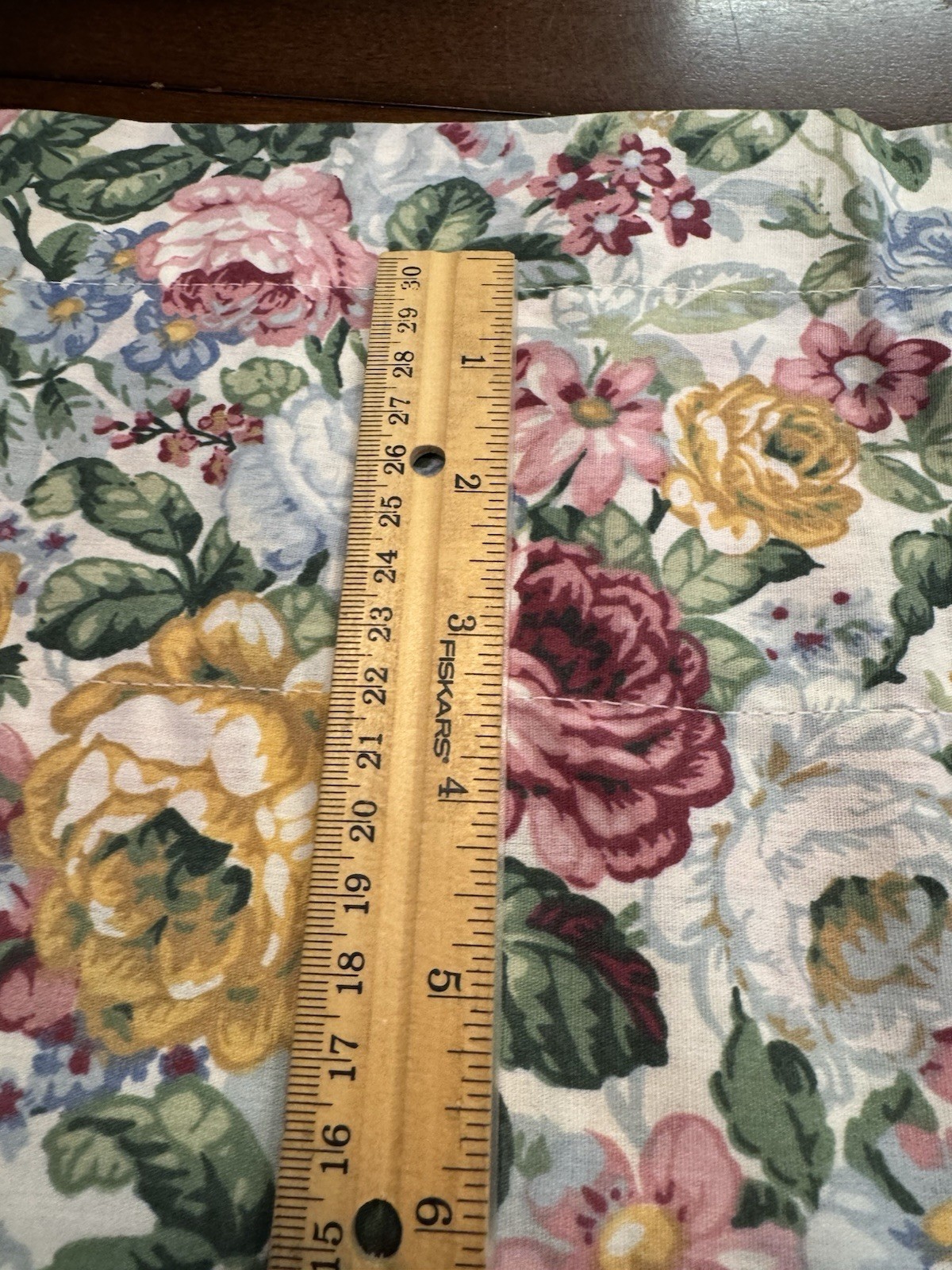 COTTAGE FLORALS Window VALANCE Curtain Dan River 84 x 16 Pink Green Blue ROSES
