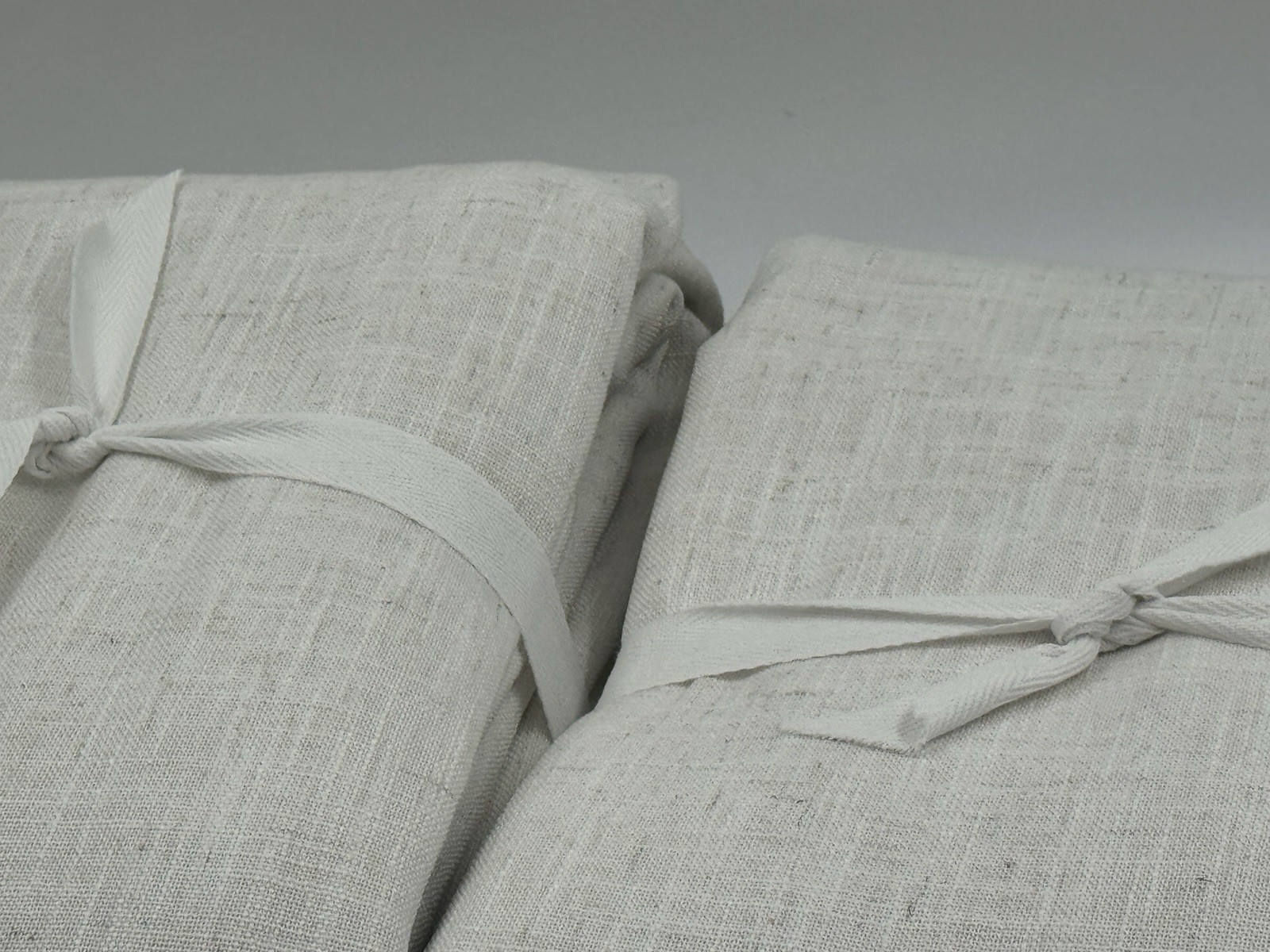 New Set/2 Pottery Barn Brixton Texture Blackout Curtain 50×84, Heathered Oatmeal