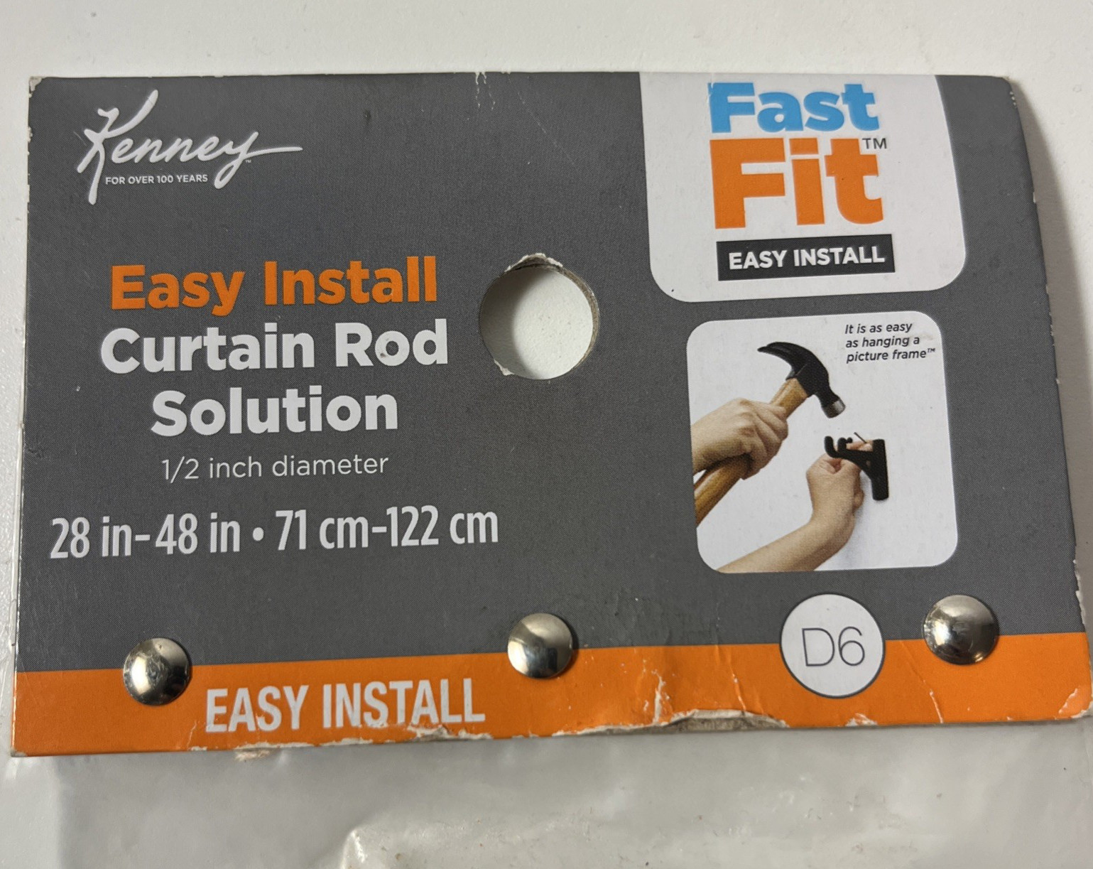 Adjustable Curtain Rod 28-48 Inches