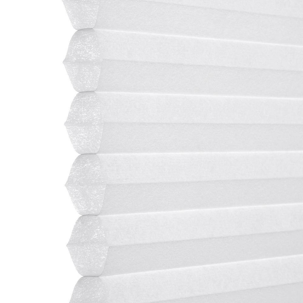 Snow Drift Cordless Light Filtering Polyester Cellular Shades-17 In. W X 64 In.