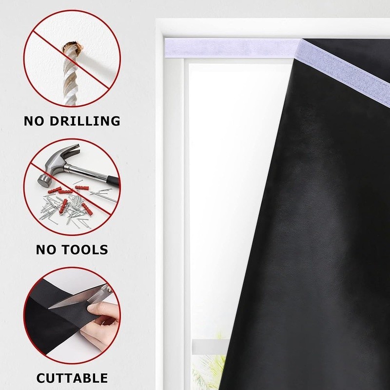 100 Blackout Roller Shades Cordless Window Blinds Easy Install Self Adhesive New