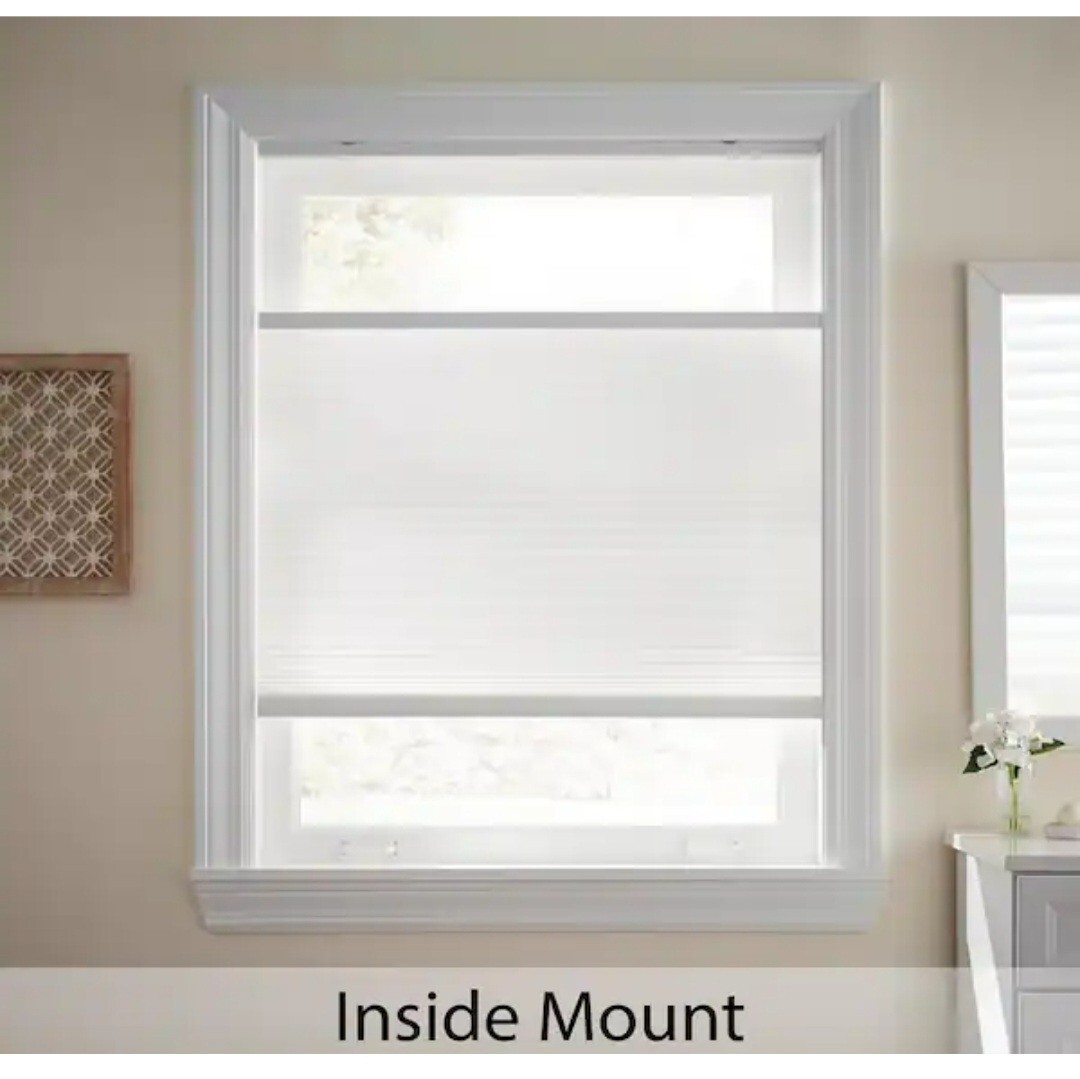 CUSTOM CUT Snow Drift Top-Down Bottom-Up Cordless Cellular Shade FAST SHIPPING!