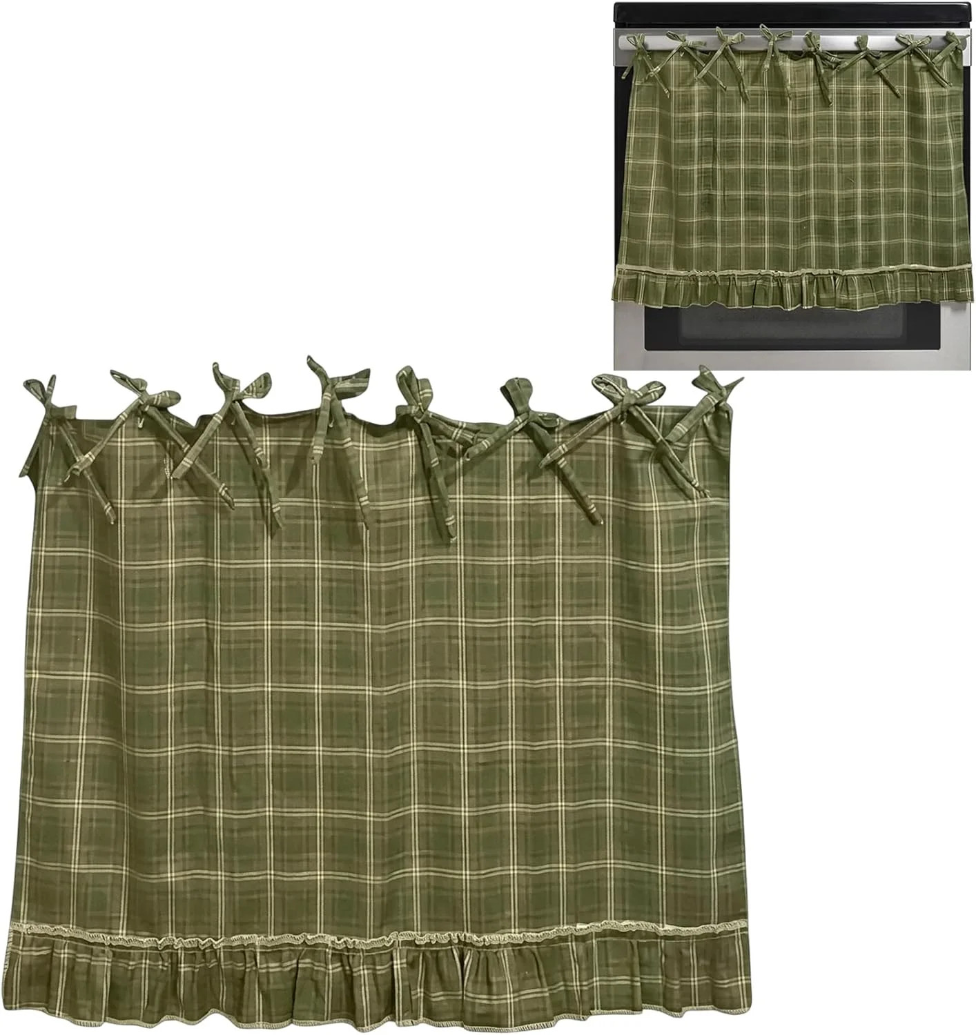 Oven Skirt, Oven Skirt Curtain for Door, Kitchen Decorative Cabinet Dish Washer