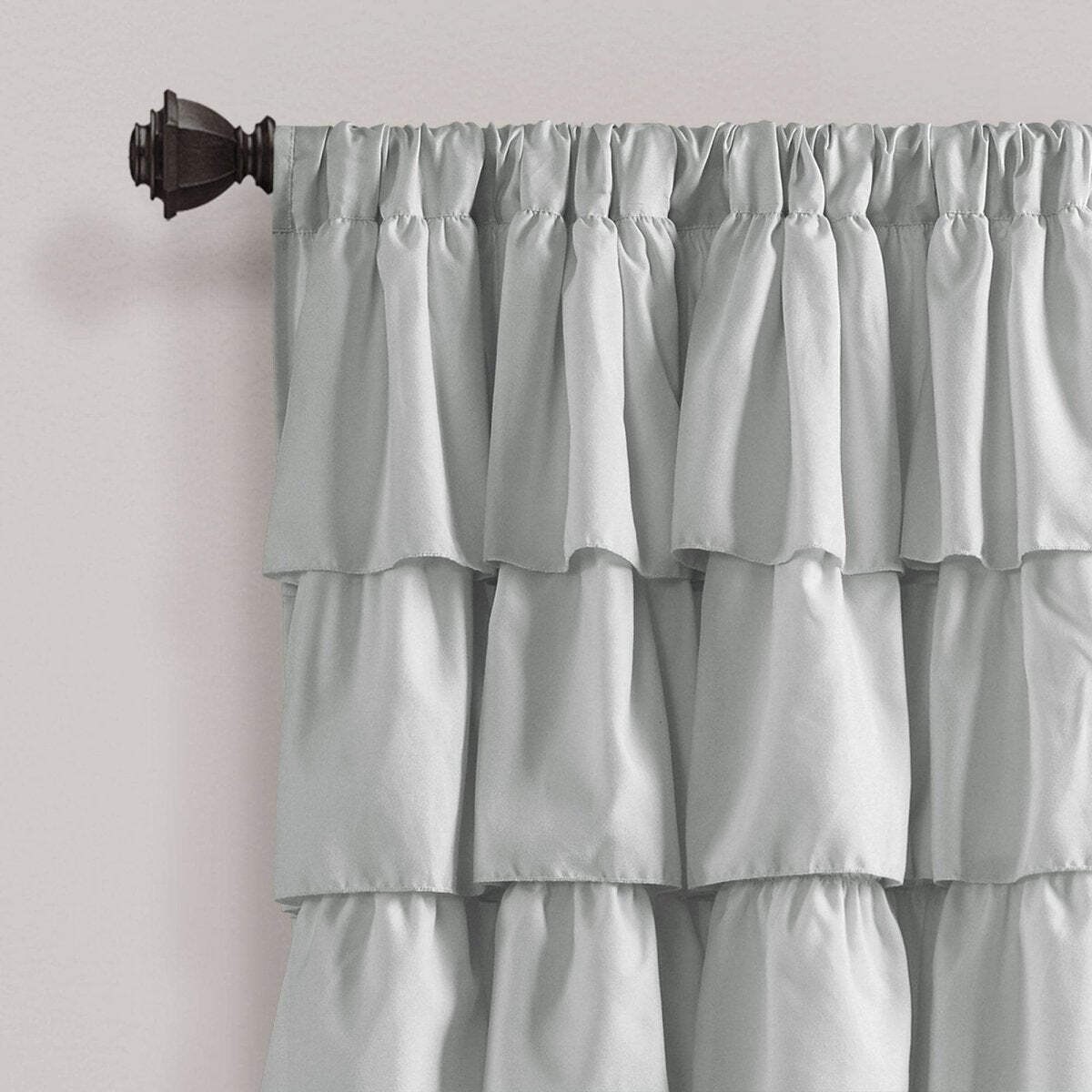 Ruffle Window Curtain (Single Panel)