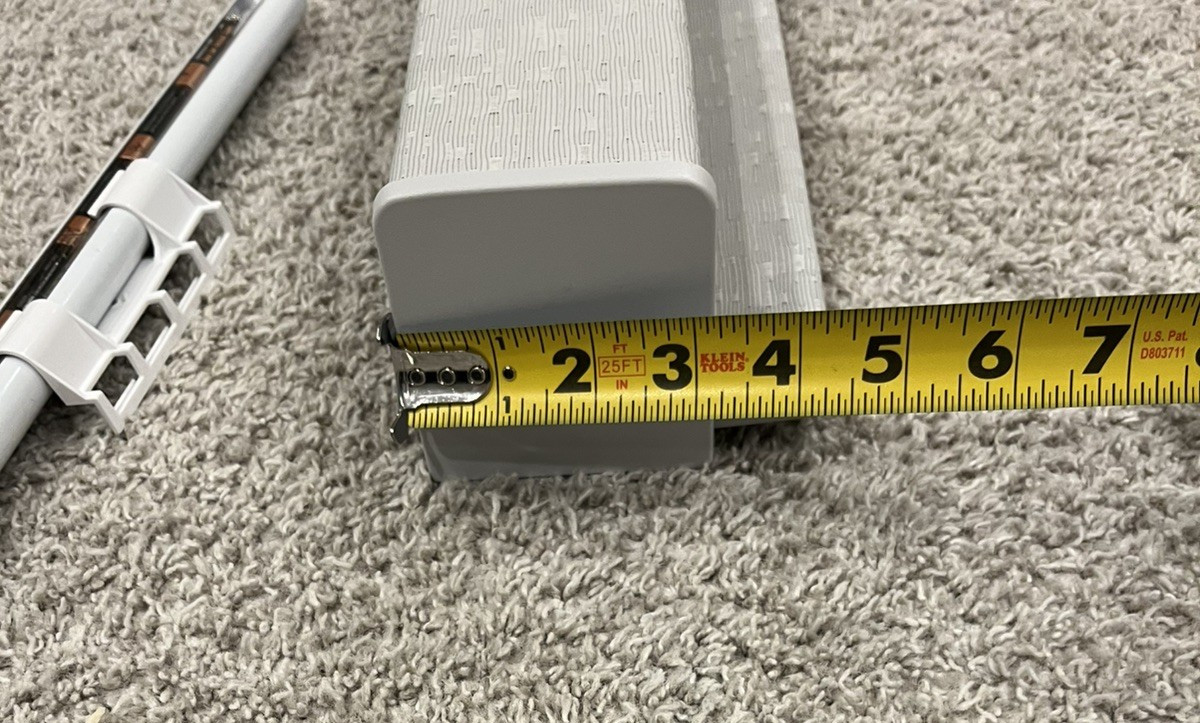 Hunter Douglas Powerview Gray Shade Pebble & Remote Battery Wand 22 1/8 X 66 1/8