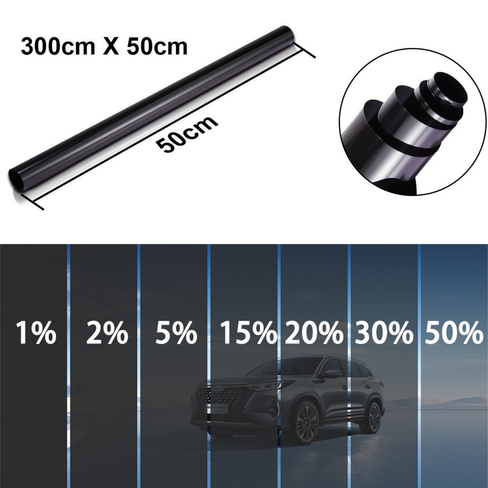 50x300CM Uncut Roll Window Tint Film 5%/15%/20%/25% VLT Car Home Office Glass