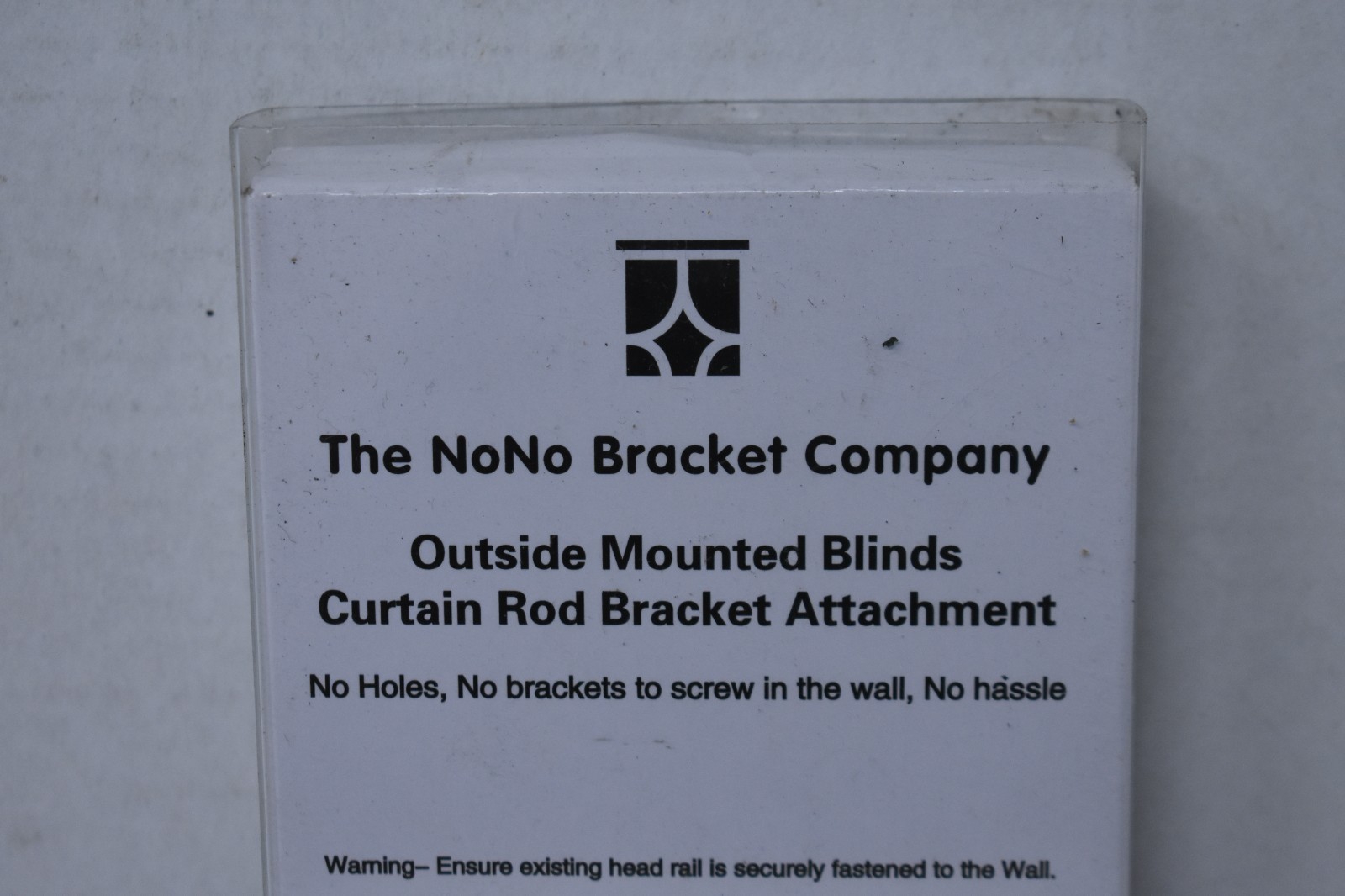 NoNo Bracket Curtain Bracket Attachment For Outside Mount Vertical Blinds Satin