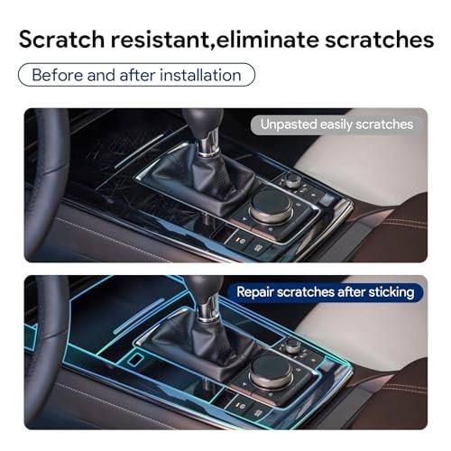 for 2020-2025 Mazda CX30 PPF Precut 8.5Mil Car Paint Automatic Gear Panel 6Pcs