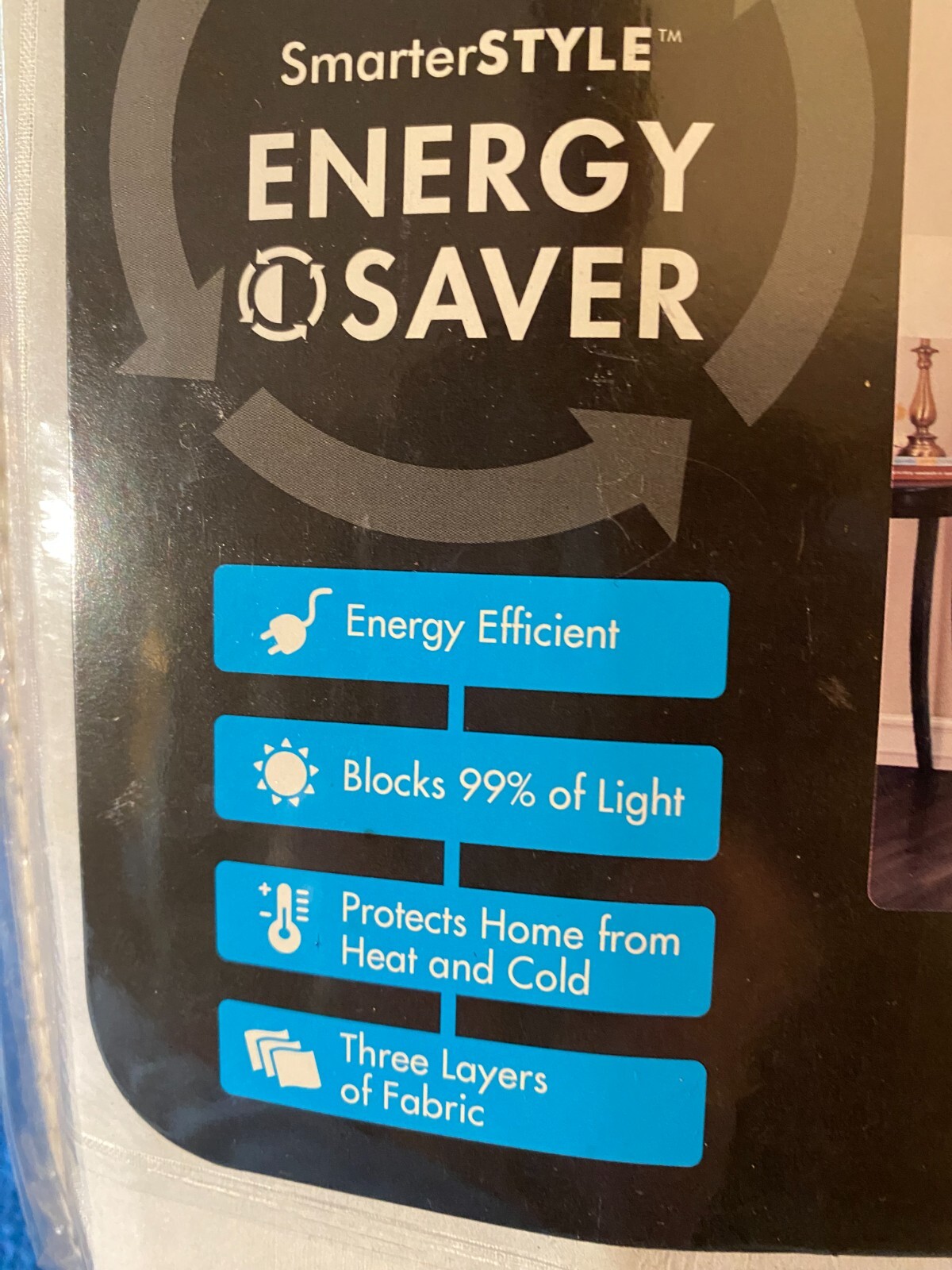 Smart Style Energy Save Blackout Curtain 1 Lined Panel 84 Inches Color Off White