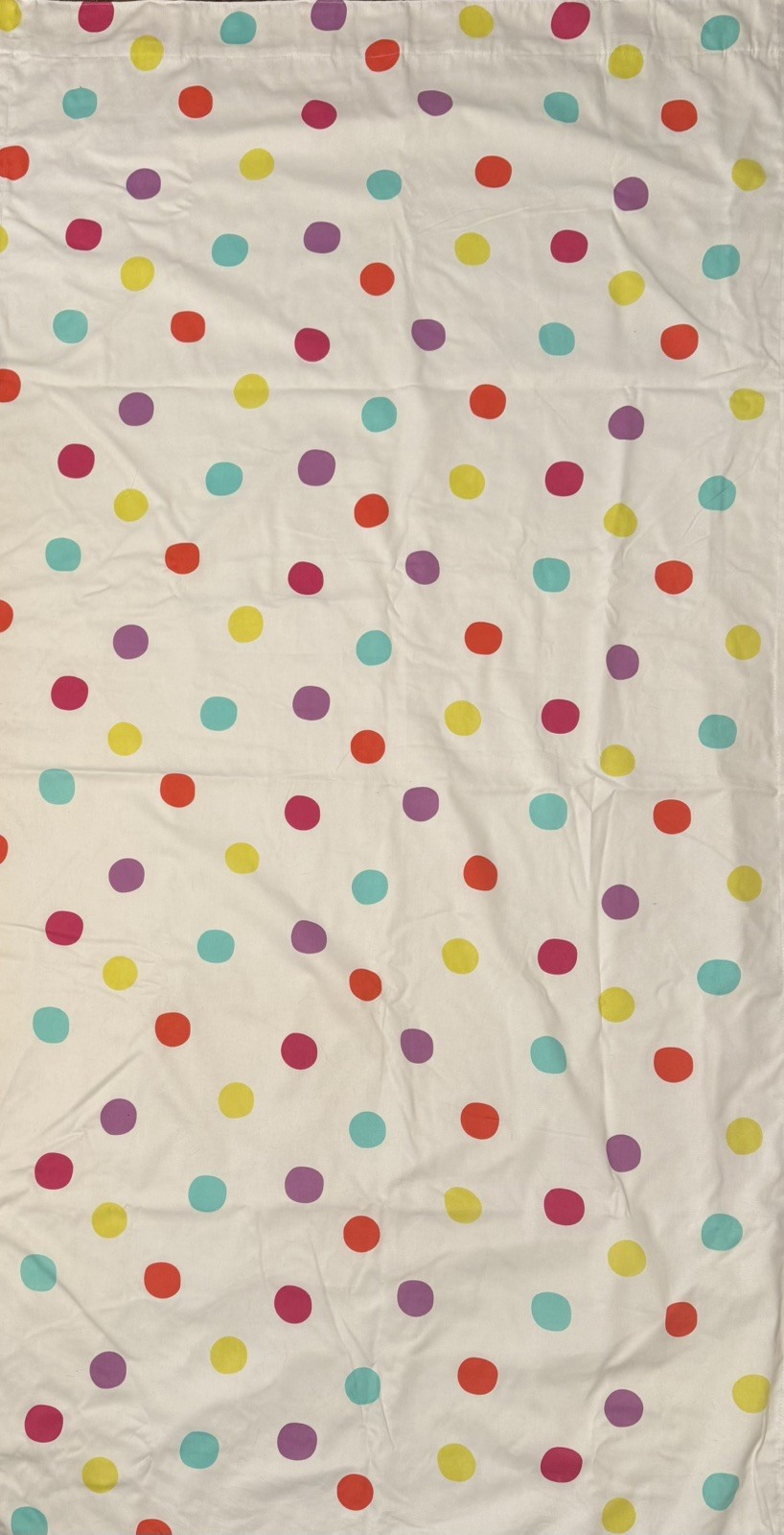 Pillowfort Blackout Curtain Panels White w/ Colorful Polka Dots 42×84– Set of 4