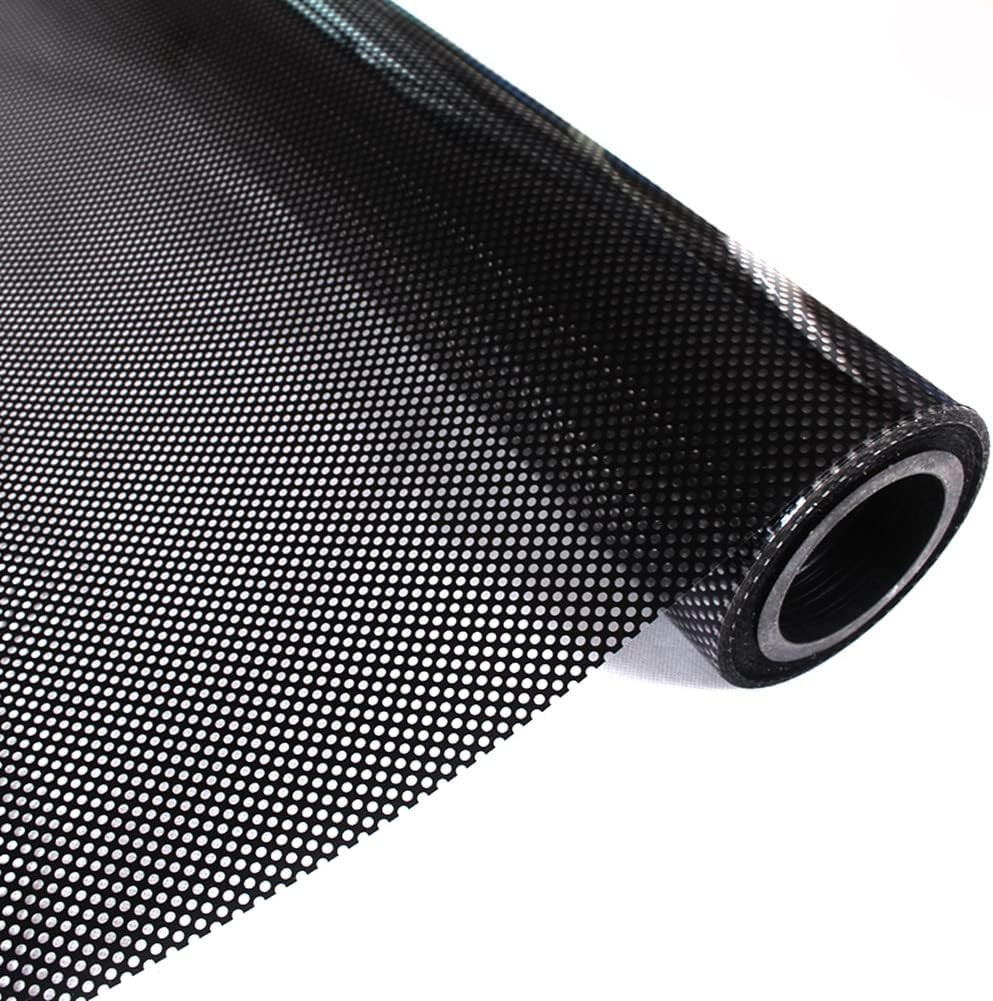 Oneway Perforated Black Vinyl Privacy Window Film Electrostatic Adhesive Glass
