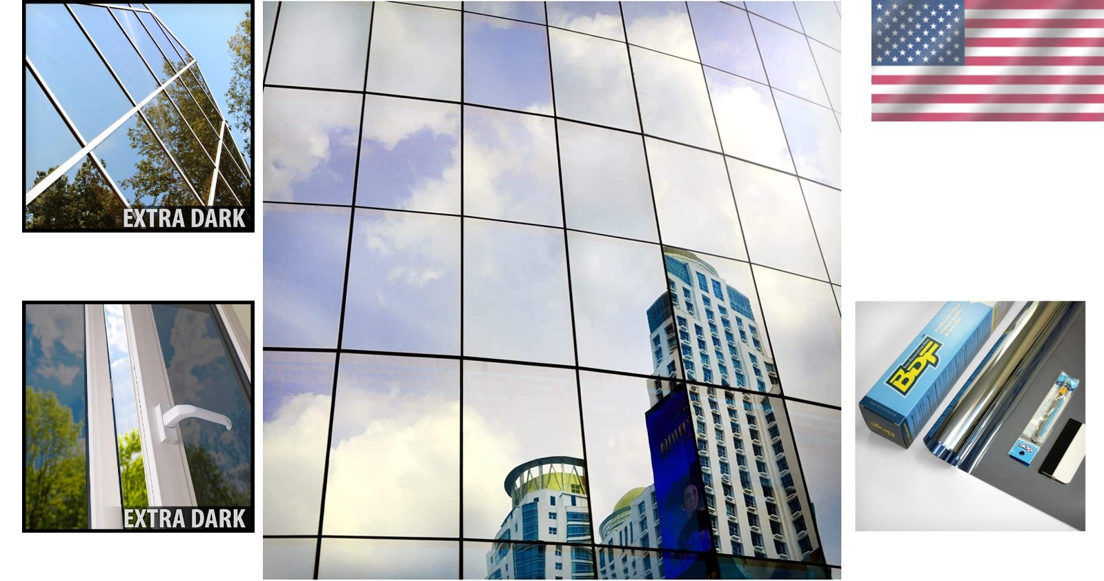 High-Performance Mirror Silver Window Film 12in x 49ft – Easy Installation