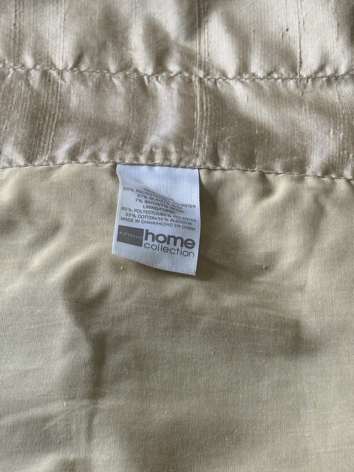 3 JC Penney Home Patchwork Valances Silky Brocade Floral Scrolls Piping Ea 20X83