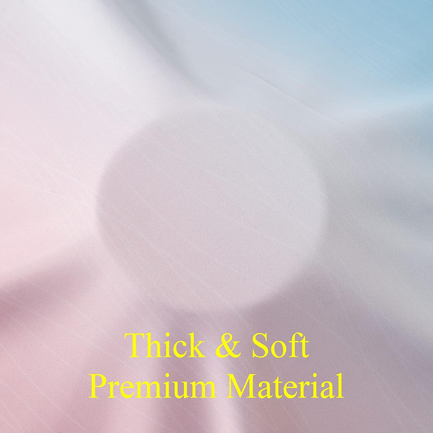 Pink and Blue Blackout Curtains 84 Inches Long,Ombre and Wave Line Pattern Gromm