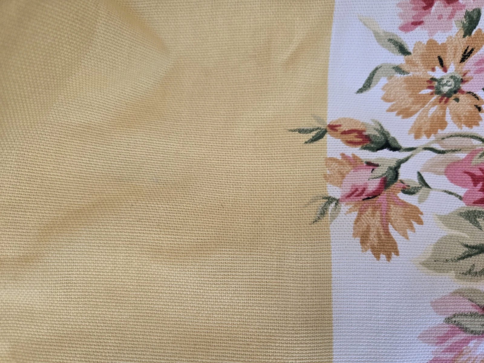 2 Custom Ralph Lauren Water Front Yellow Floral Pinch Pleat Drapes W41xL93