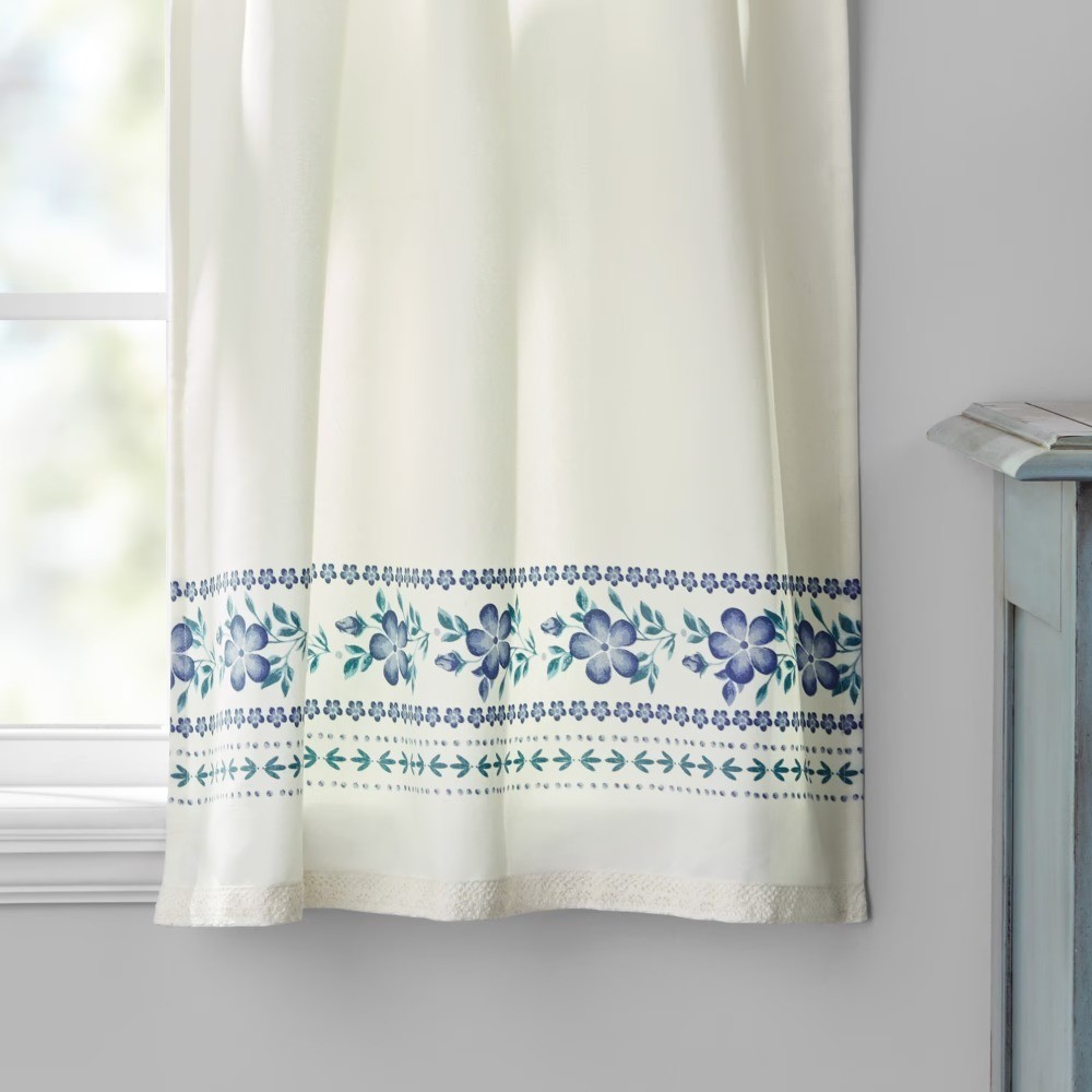 Hattie Border 3 Piece Tier Set, Teal & Perri, Blue/Green, Recycled Polyester,