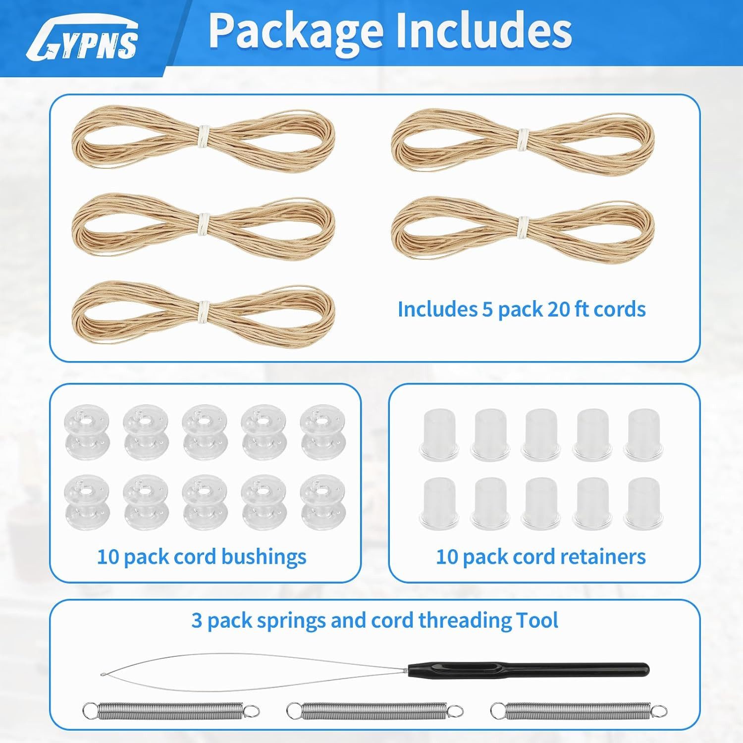RV Pleated Shade Repair Kit Fit for Camper Blinds and Pleated Shade Downs Spool